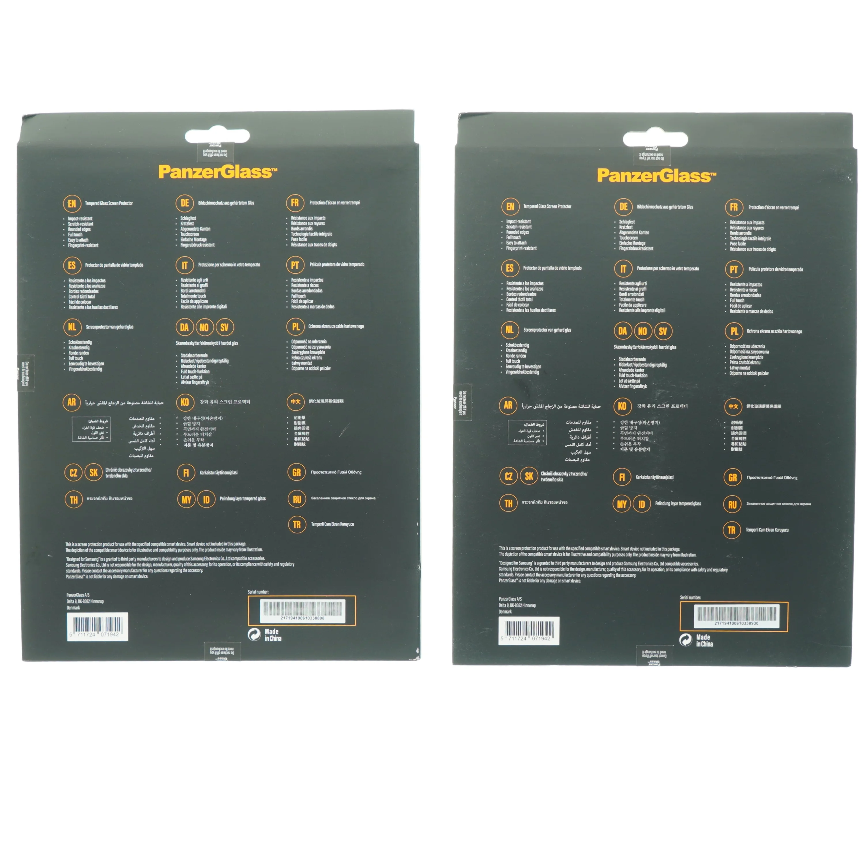 Panzerglass skærmbeskytter til smartphone