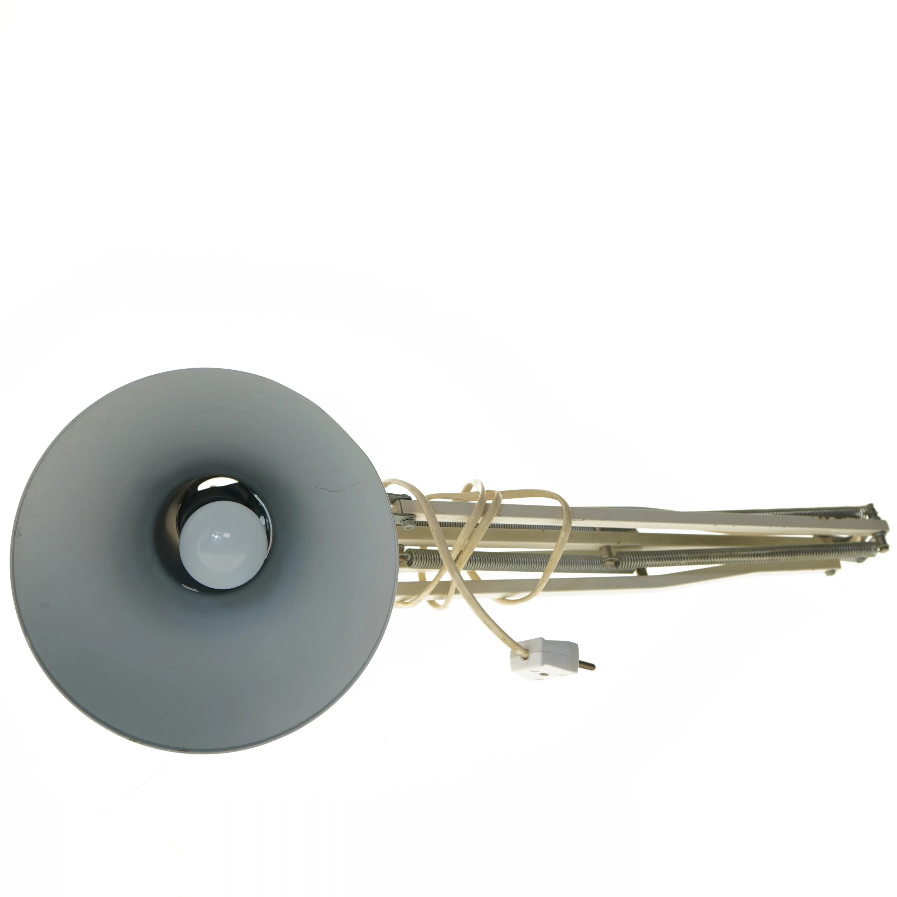 Hvid retro bordlampe (str. 60 cm)