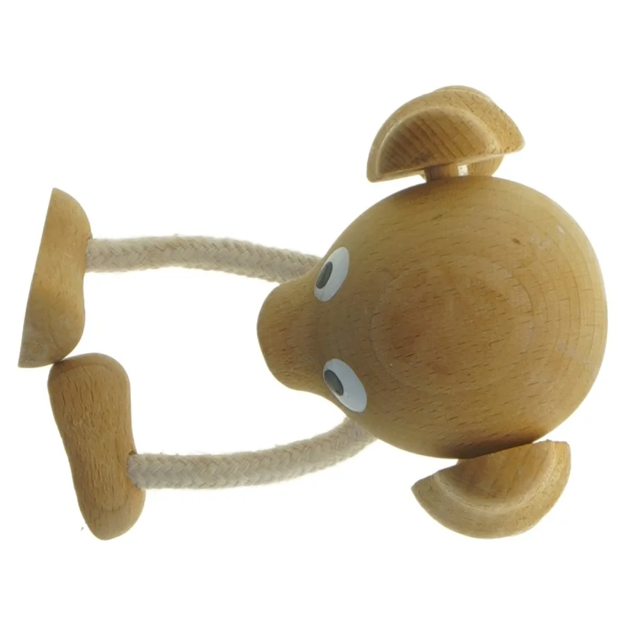 Træfigur formet som hund (str. 10x7 cm)