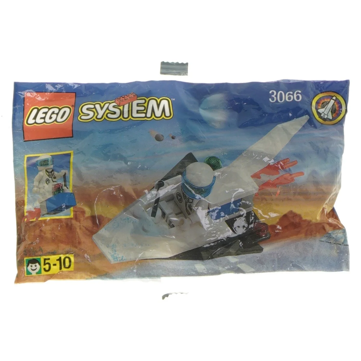 LEGO rumskib sæt 3066 fra Lego (str. 13x9,5 cm)