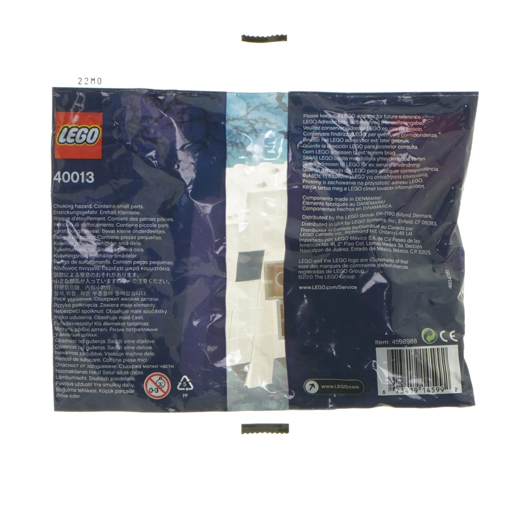 LEGO sæt 40013 spøgelse fra LEGO (str. 17x16,5 cm)