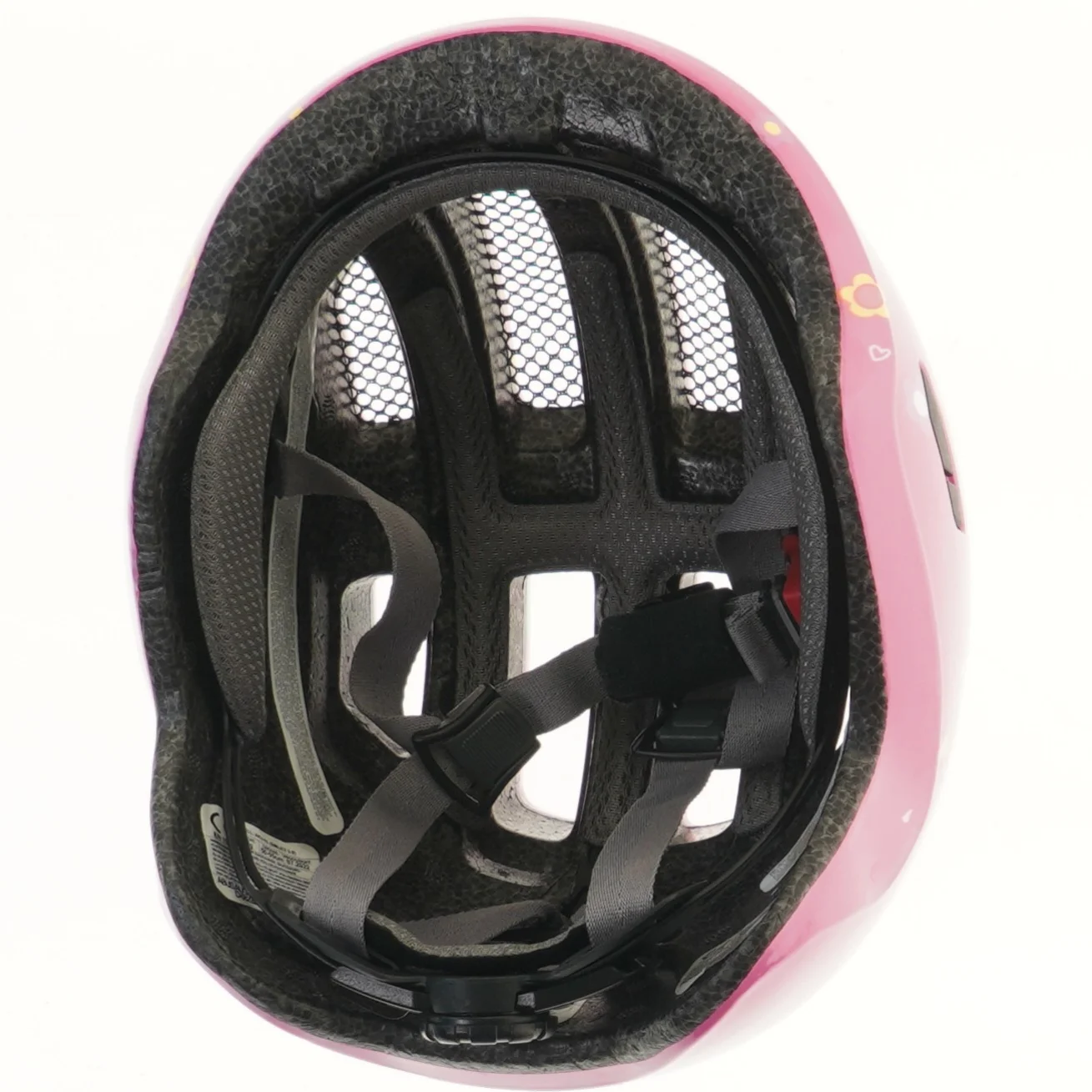 Børnehjelm med blomsterdesign fra Abus (str. størrelse 50-55 cm, ø 19 cm)