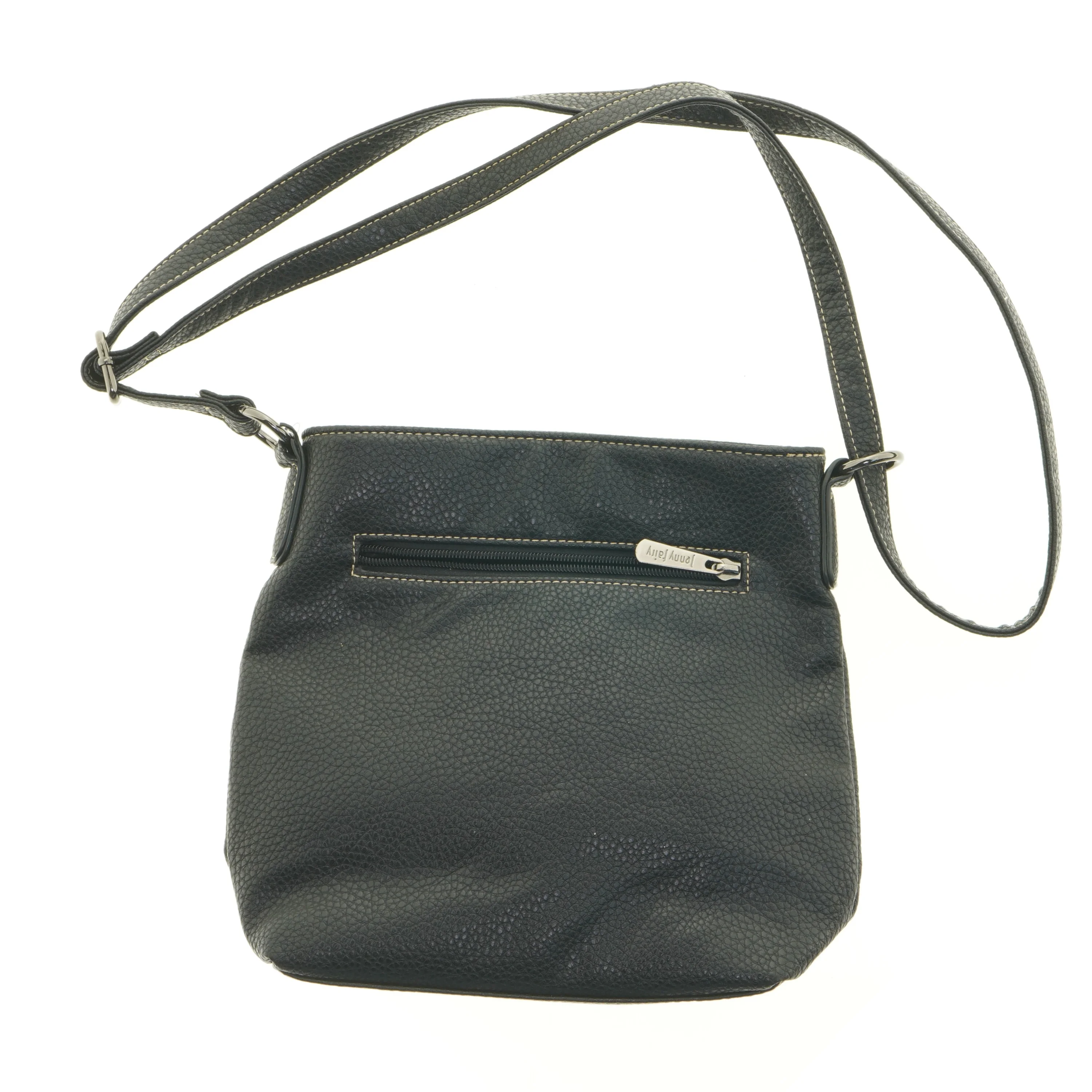 Sort skuldertaske fra Jenny Fairy (str. 28 x 25 x 7 cm)