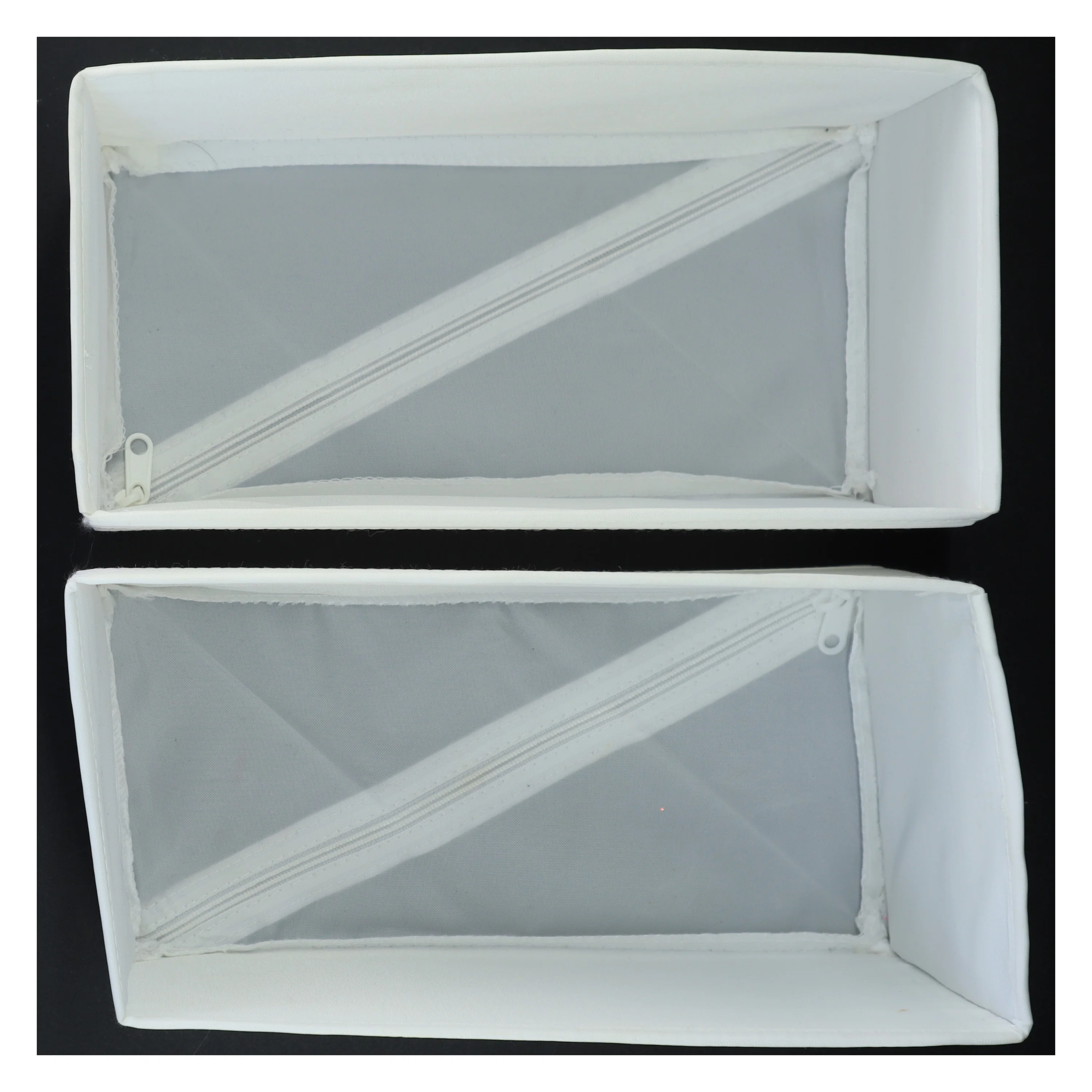 Sammenklappelige opbevaringskasser fra IKEA (str. 3 kasser af 28 x 28 x 13 cm og 2 kasser af 28 x 14 x 13 cm)