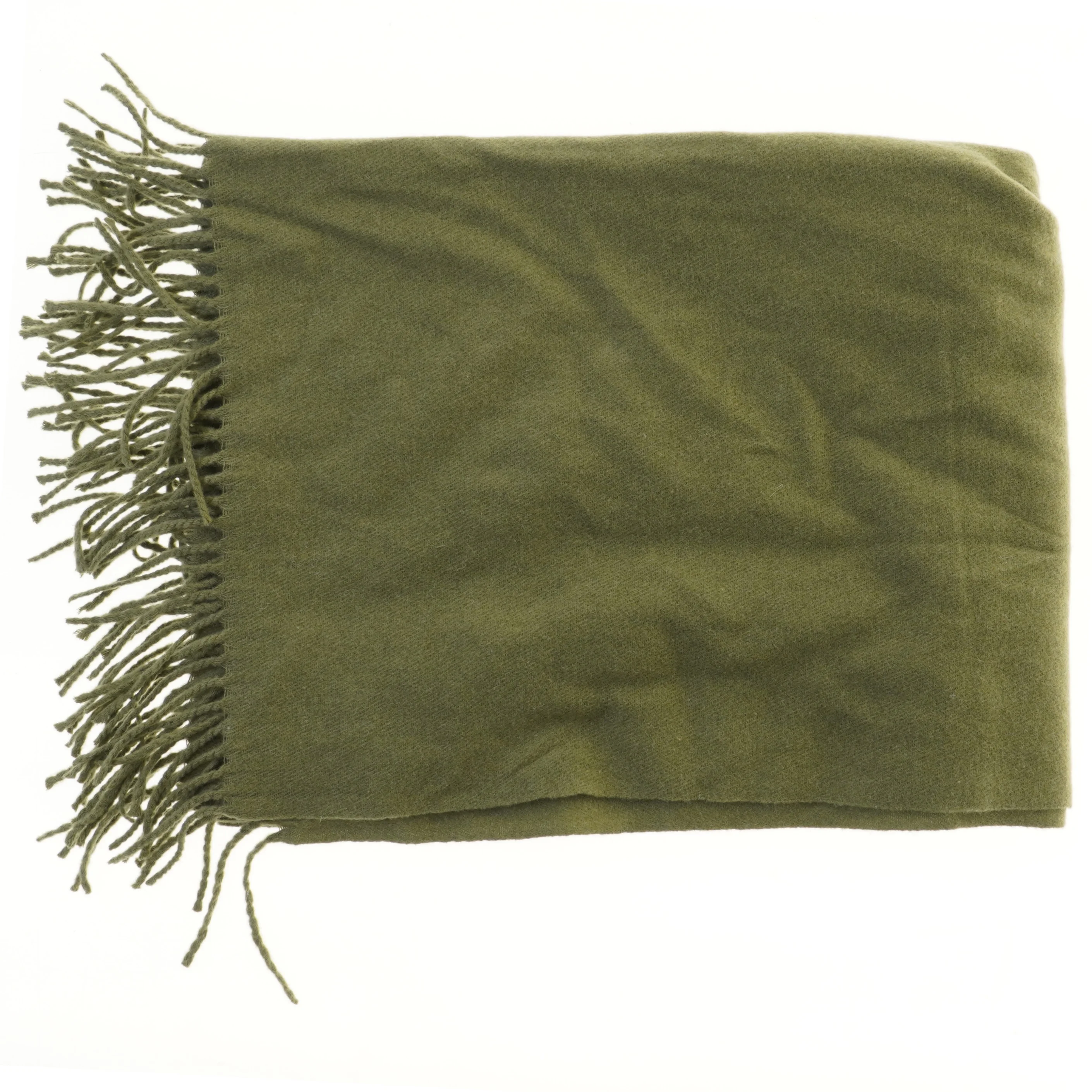 Tørklæde med frynser (str. 75x190 cm)