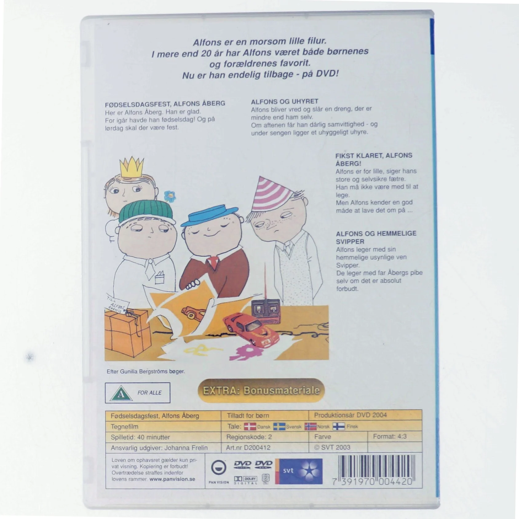 Fødselsdagsfest, Alfons Åberg (DVD)