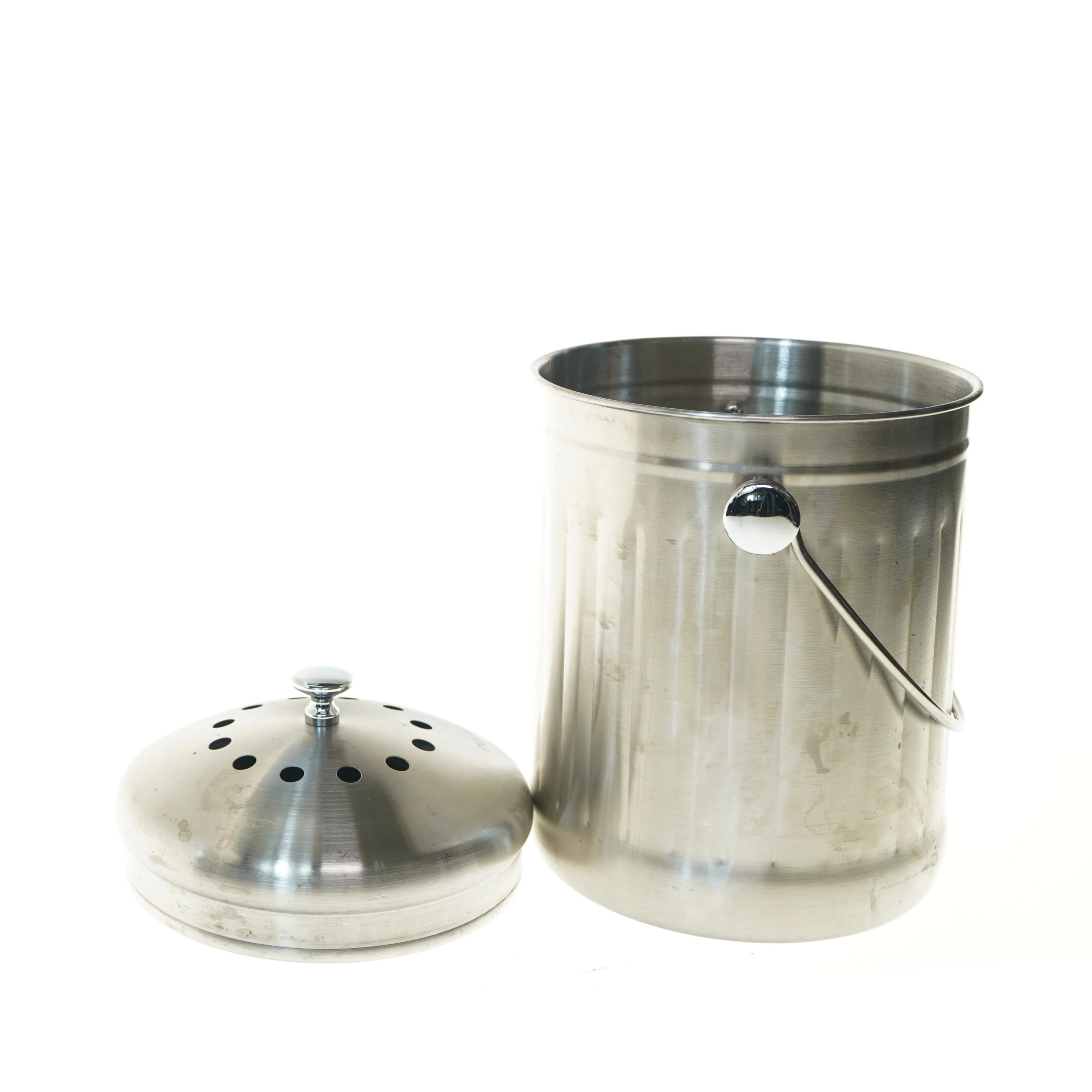 Pulito kompostspand Metal køkkenkompostbeholder fra Pluto (str. Ø 18,5 cm længde 26 cm)