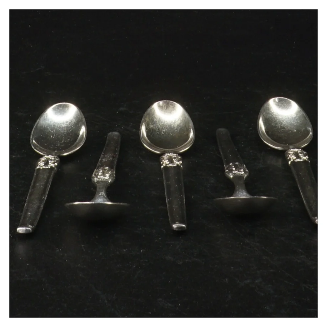 Sølv teskeer (str. 12,5 cm)