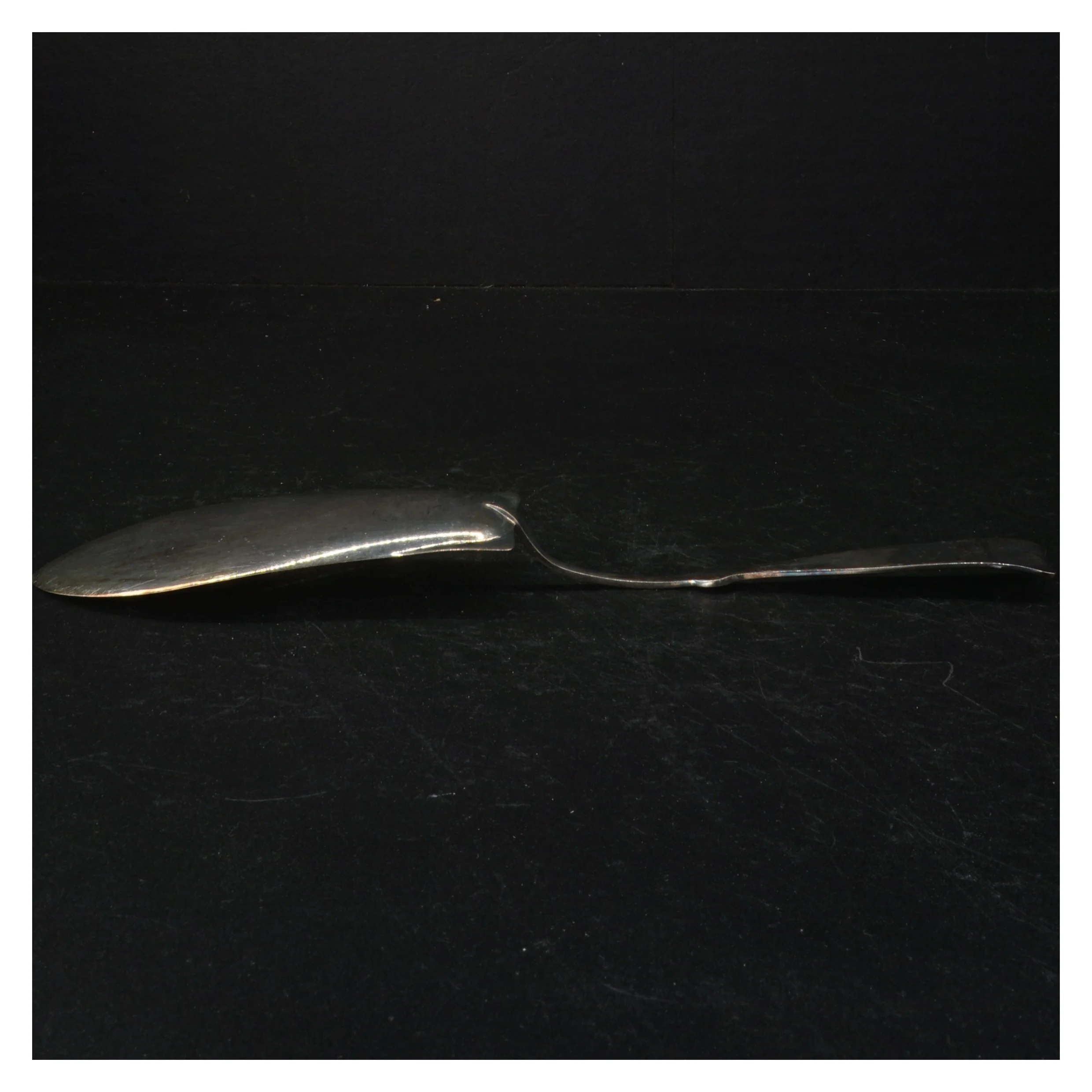 Servering ske i sølv (str. 28 cm)