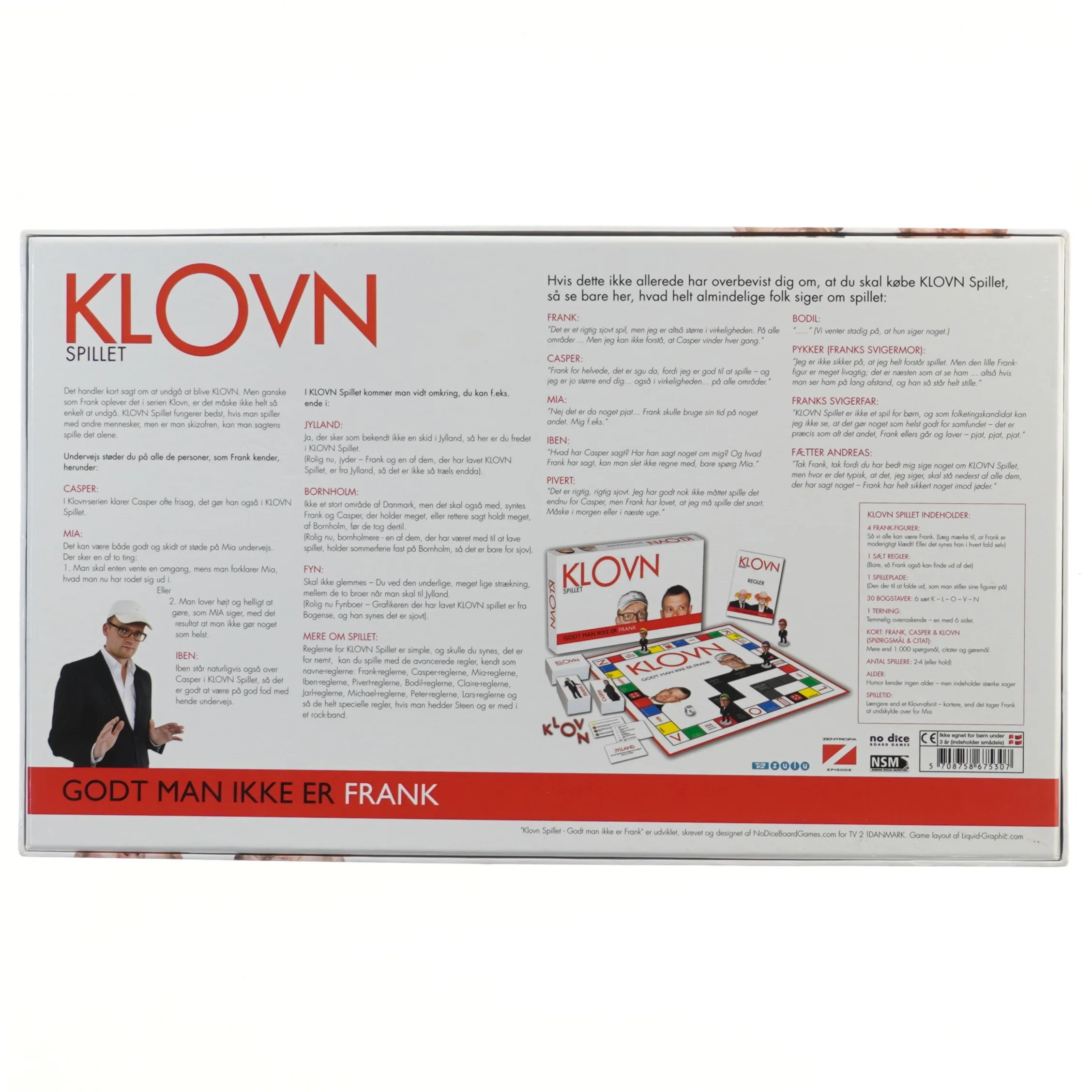 Klovn brætspil (str. 44x26,5 cm)