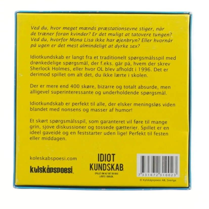 Idiotkundskab quiz spil