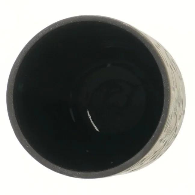 Sort keramikvase fra Kähler (str. Ø 10 cm længde 17 cm)