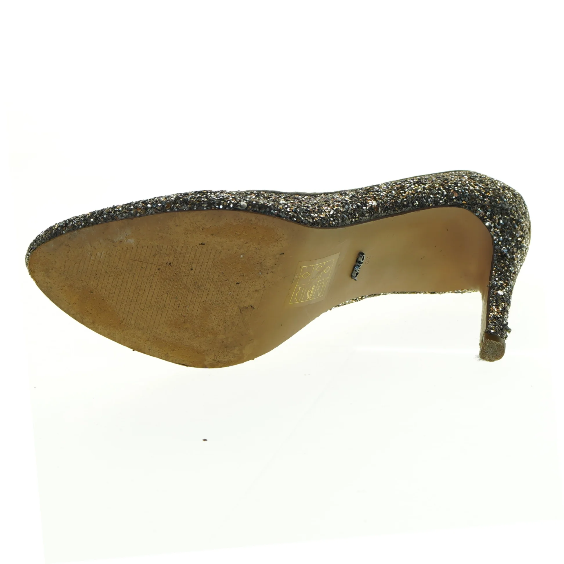 Glitrende højhælede sko fra ONLY (str. 39)