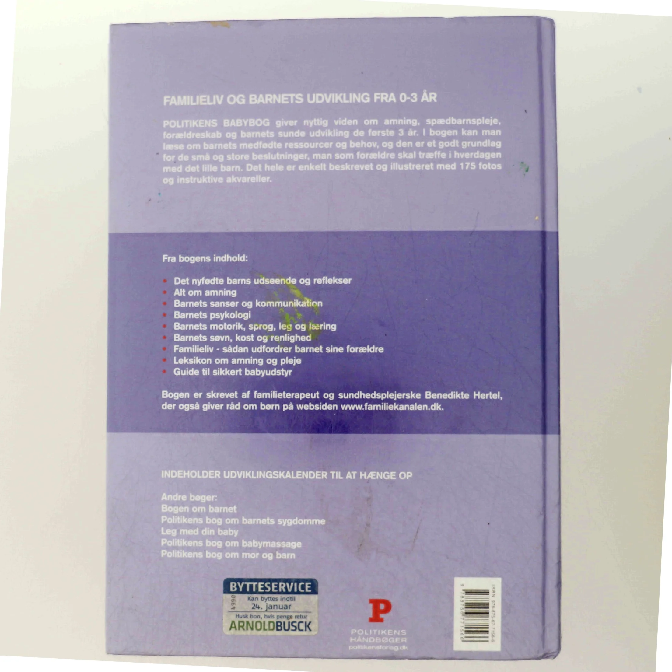 Politikens babybog af Benedikte Hertel (Bog)