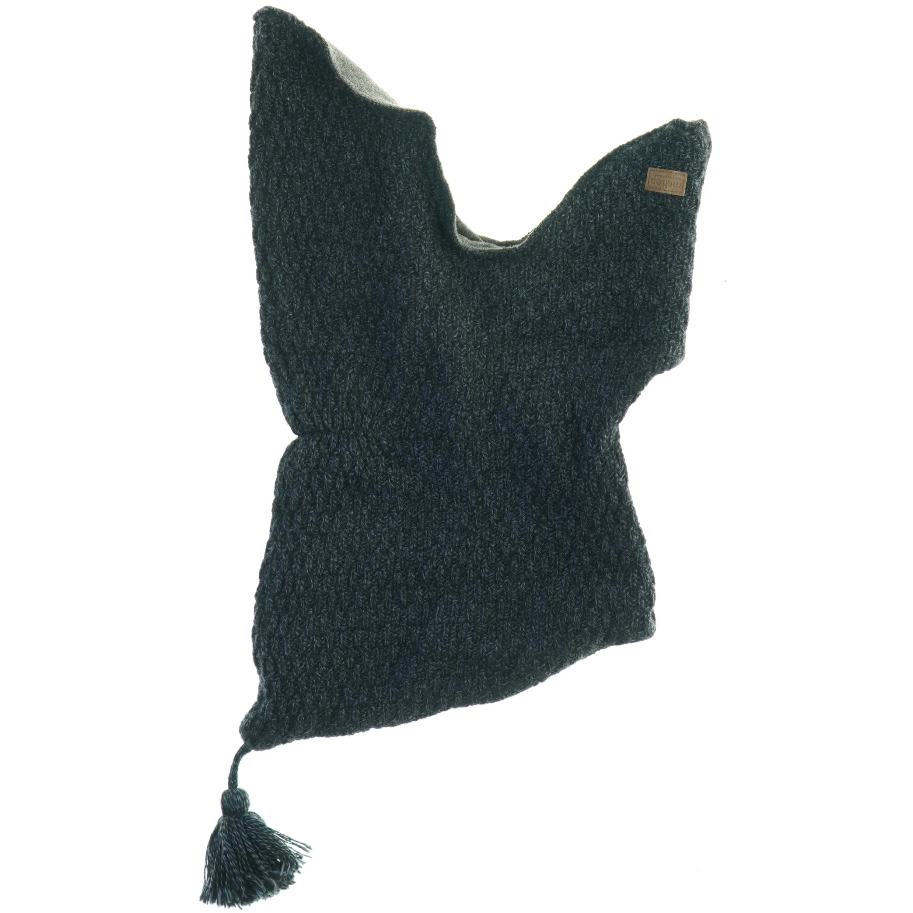 Mørkeblå elefanthue med kvast (str. 40 x 24 cm)