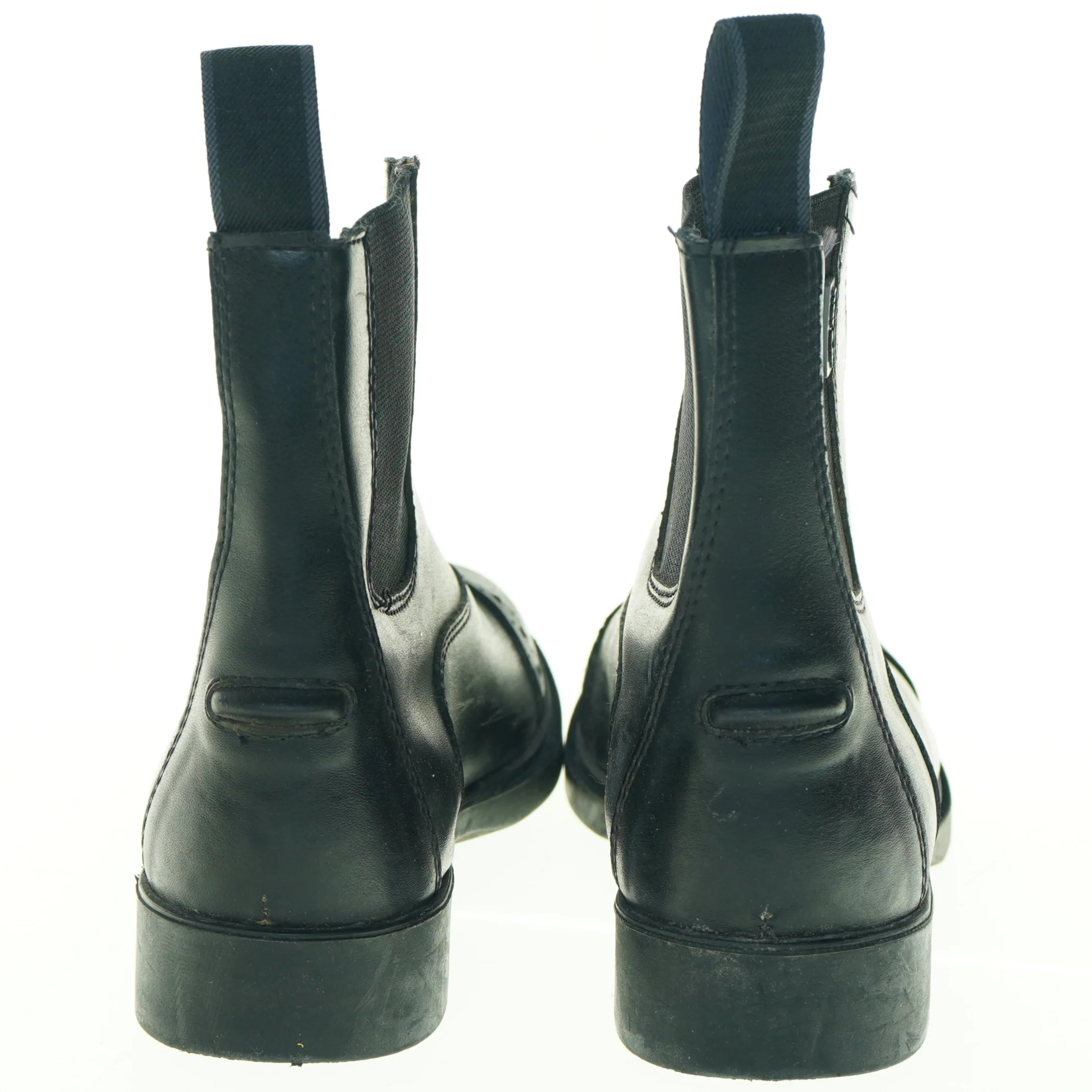 Sorte læderstøvler fra Horze (str. 34)