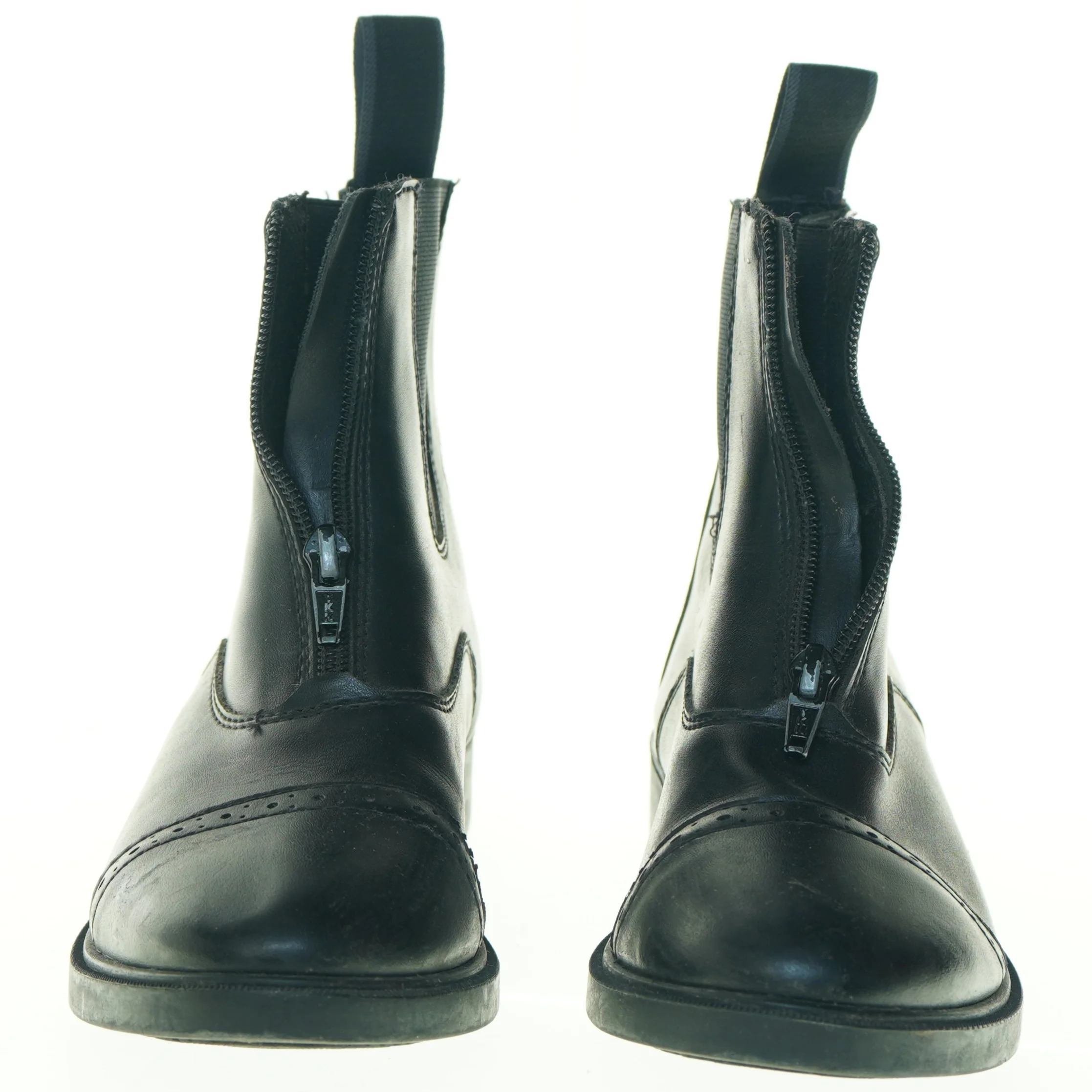 Sorte læderstøvler fra Horze (str. 34)