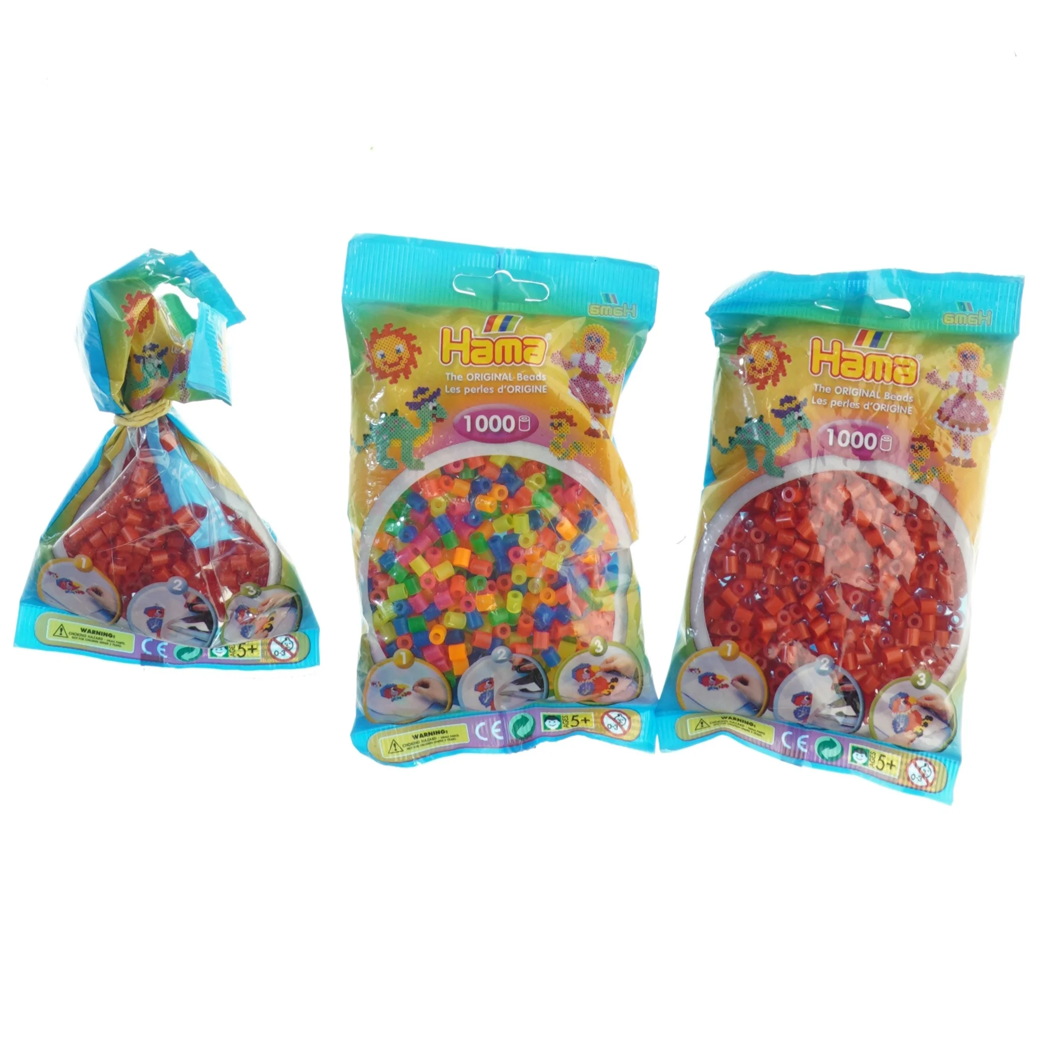 Hama perler i poser fra Hama (str. 15 x 8 cm)