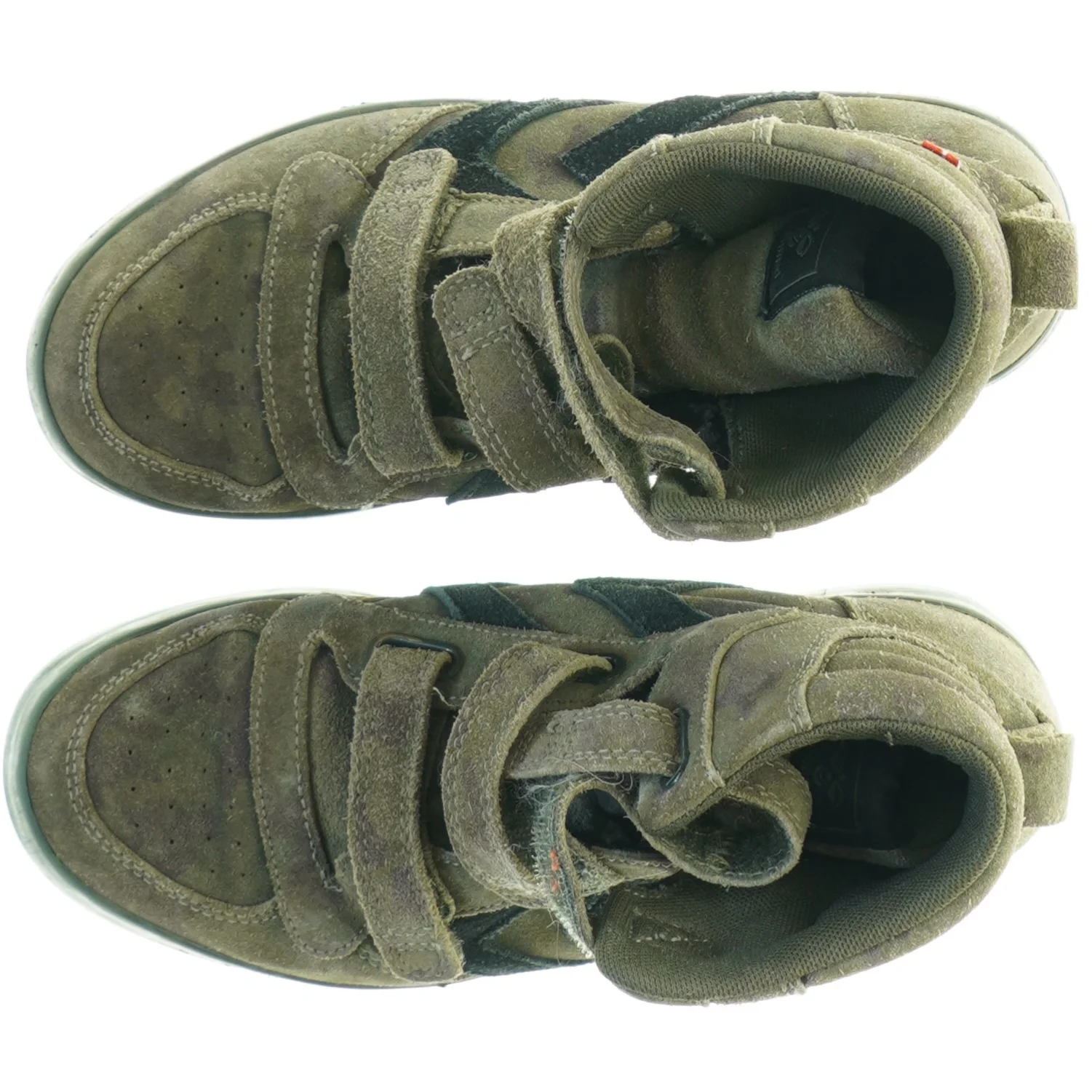 Grønne sneakers med velcro fra Hummel (str. 34)