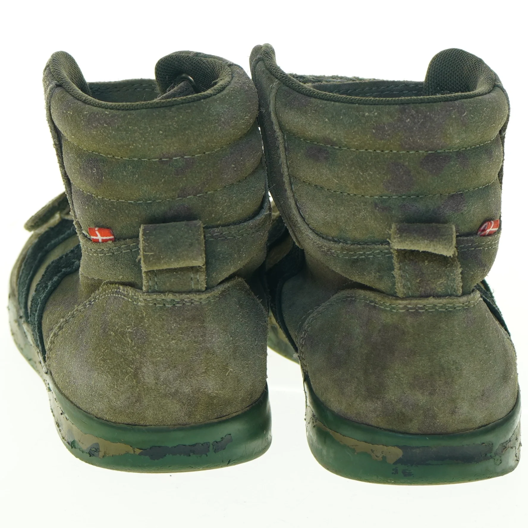 Grønne sneakers med velcro fra Hummel (str. 34)