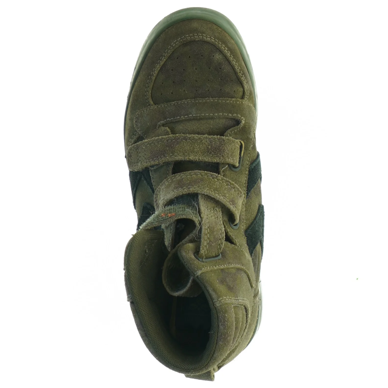 Grønne sneakers med velcro fra Hummel (str. 34)