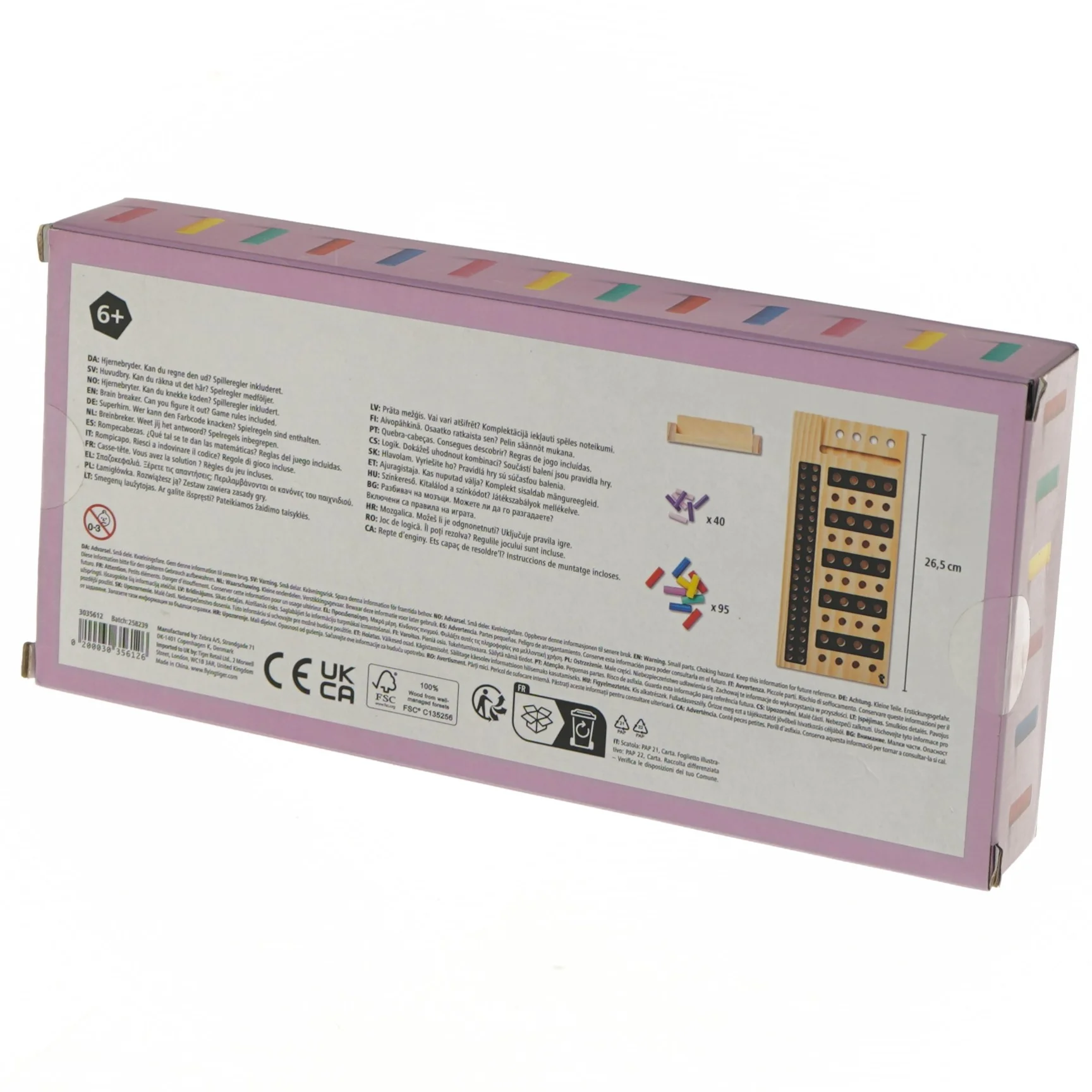 Hjernebryder brætspil fra Tiger (str. 26,5 cm)