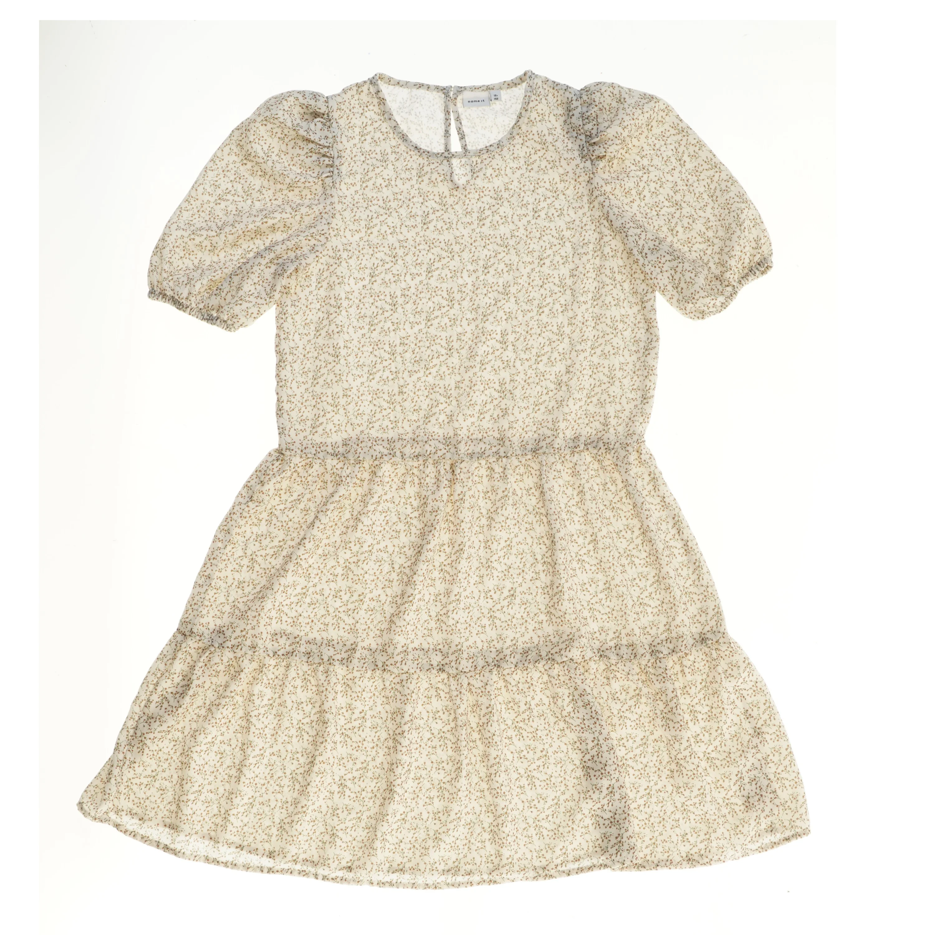 Blomsterkjole med korte ærmer fra Name It (str. 152)