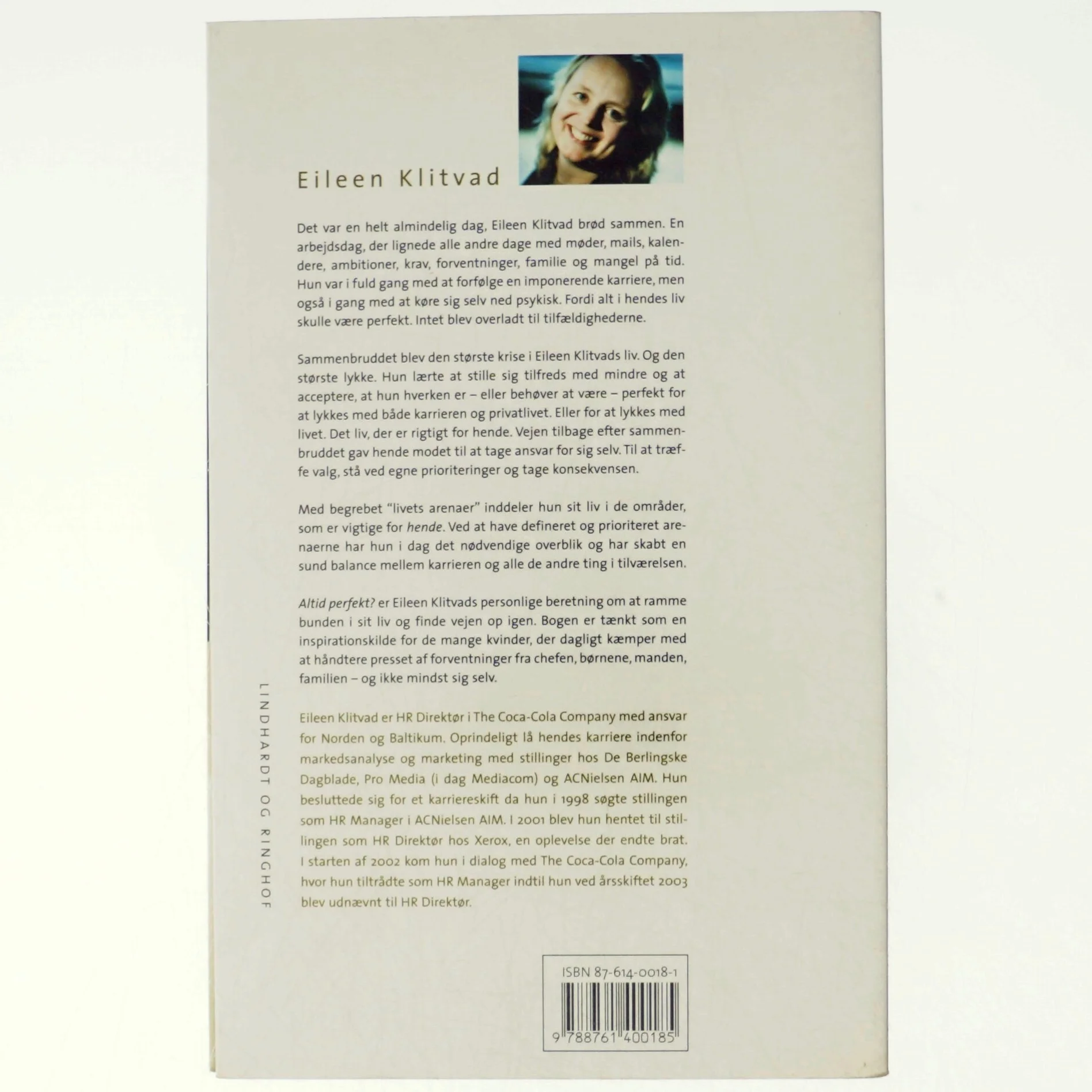 Altid perfekt? : få balance i et liv med karriere af Eileen Klitvad (Bog)