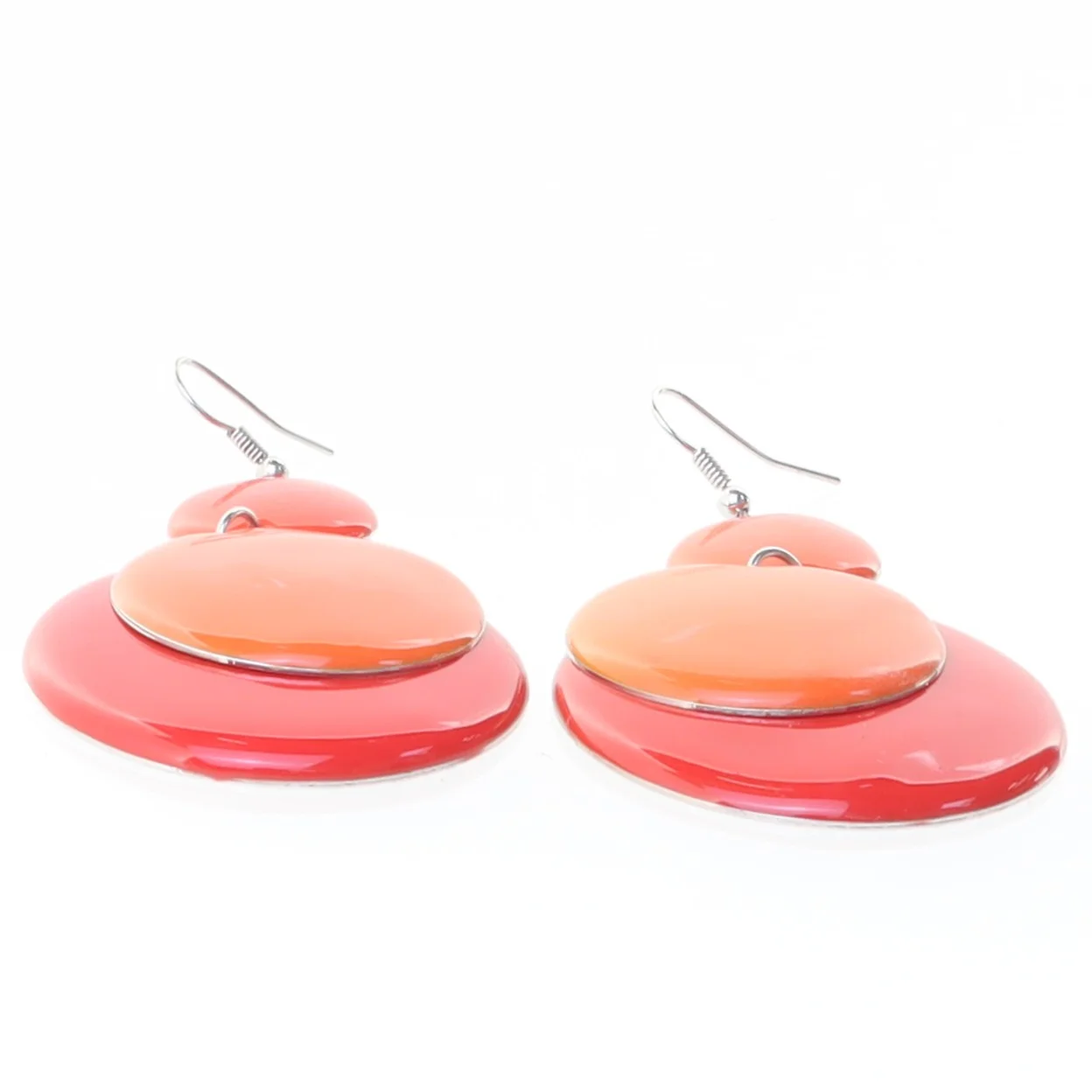 Farverige øreringe (str. 4 cm)