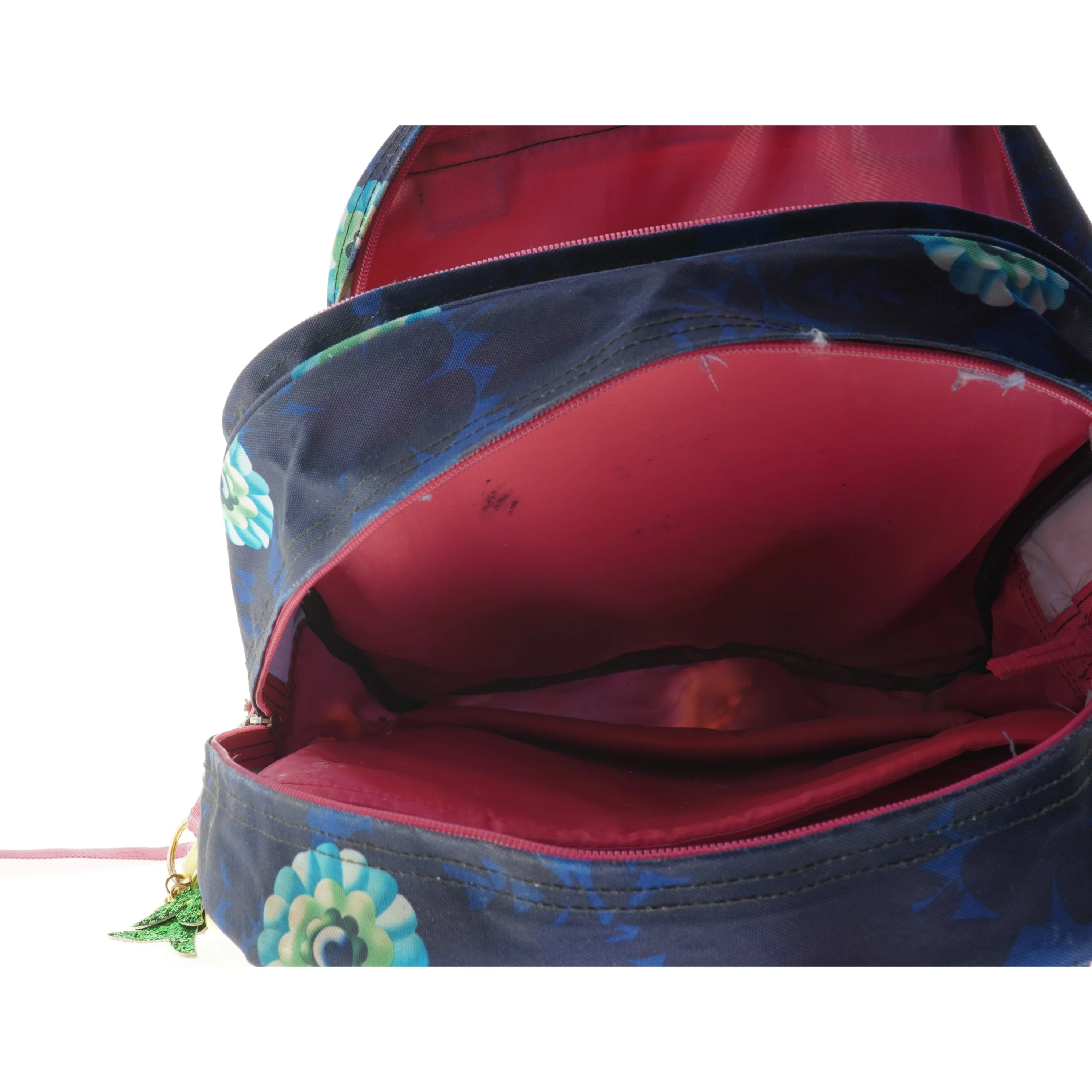 Blomstret skoletaske fra Jeva (str. 41 x 35 cm)