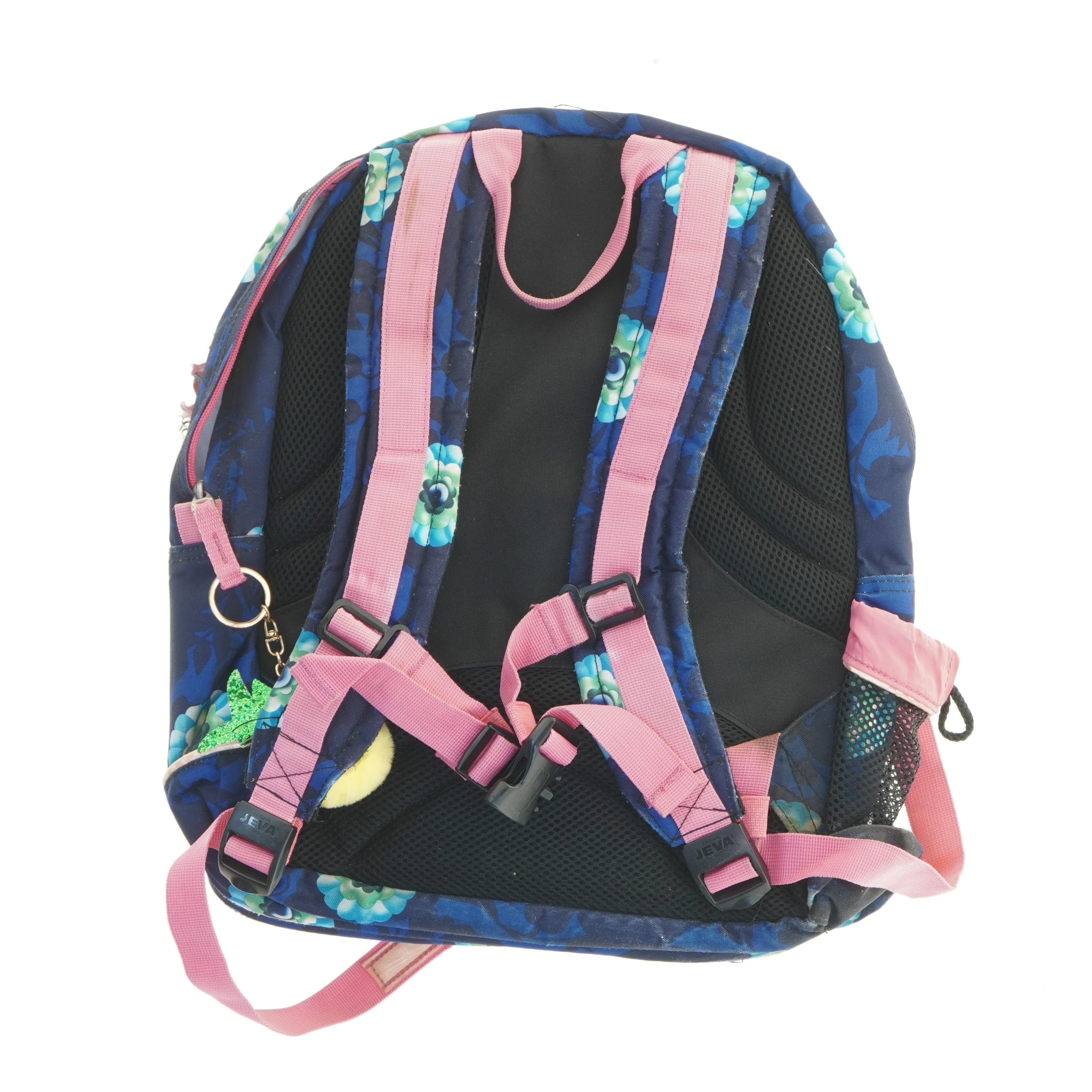 Blomstret skoletaske fra Jeva (str. 41 x 35 cm)