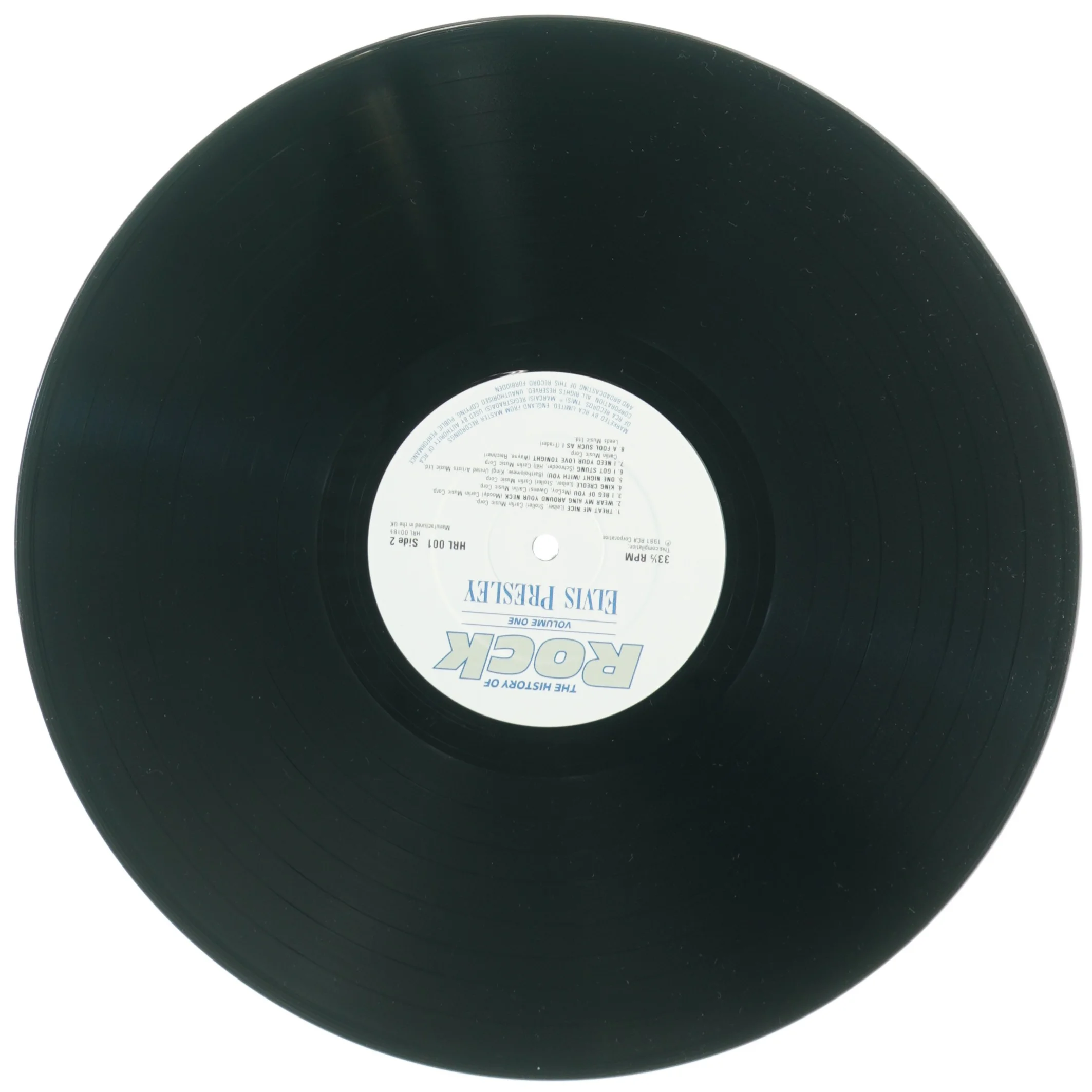 Elvis Presley vinylplade (str. 31 x, 31 cm)