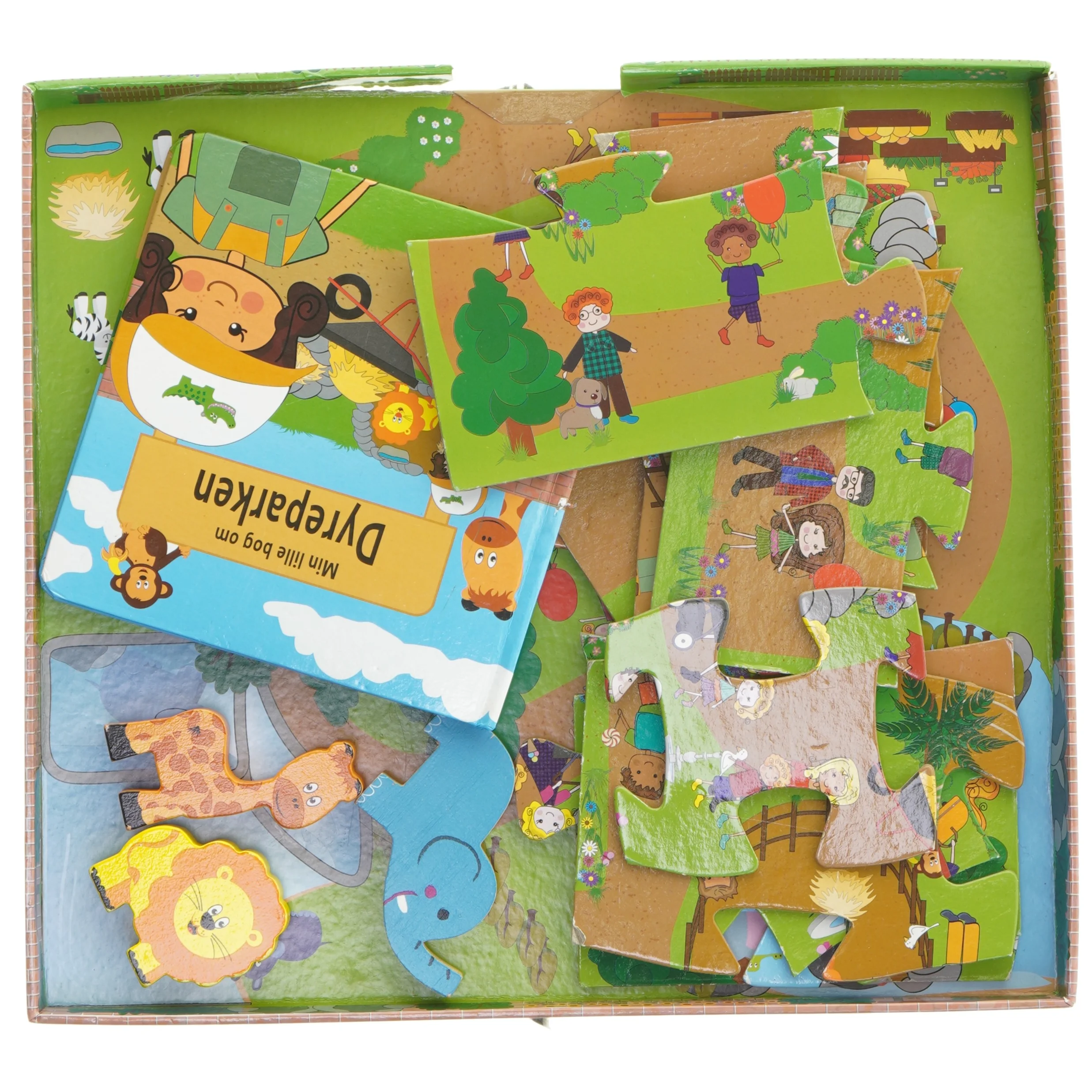 Aktivitetssæt 'Min helt egen Dyrepark' fra Min Lille By (str. 31x28,5 cm)