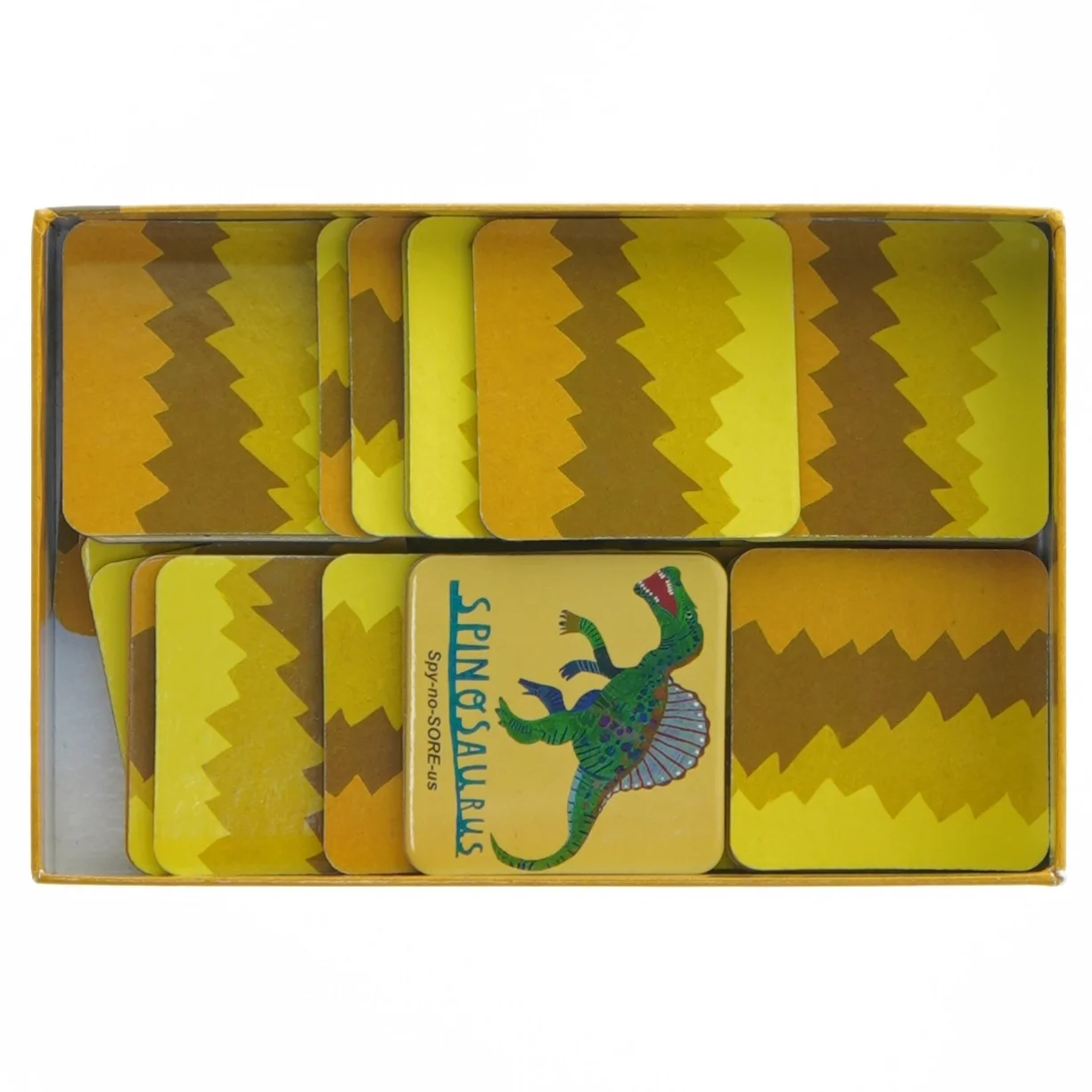 Dinosaur Memory Spil fra eeBoo (str. 15,5x10 cm)