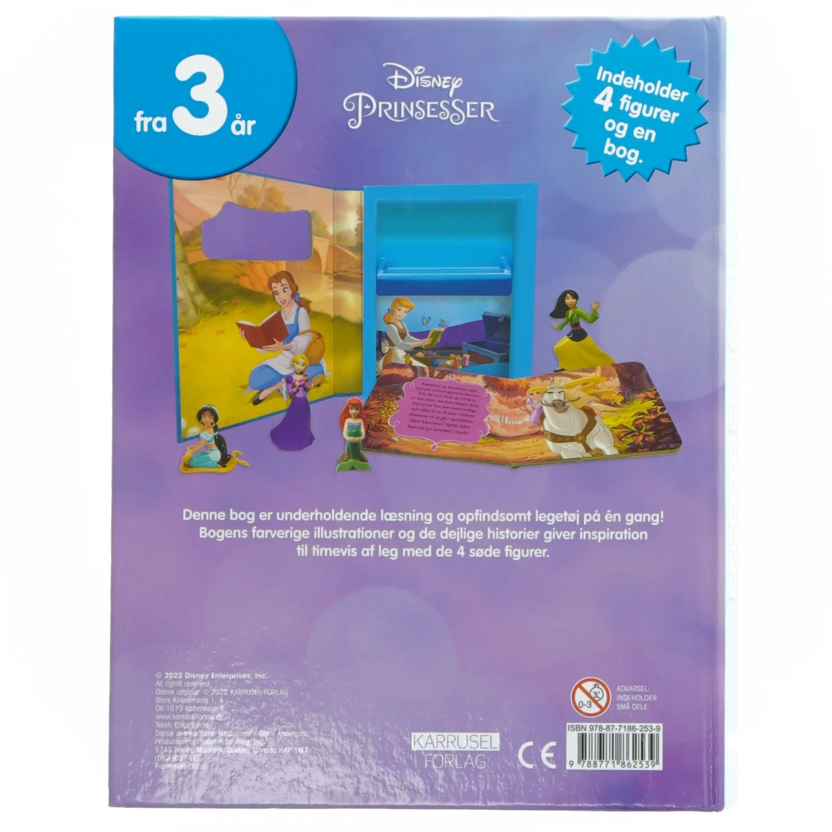 Disney prinsesser bog med figurer fra Disney (str. 20,5x16 cm)