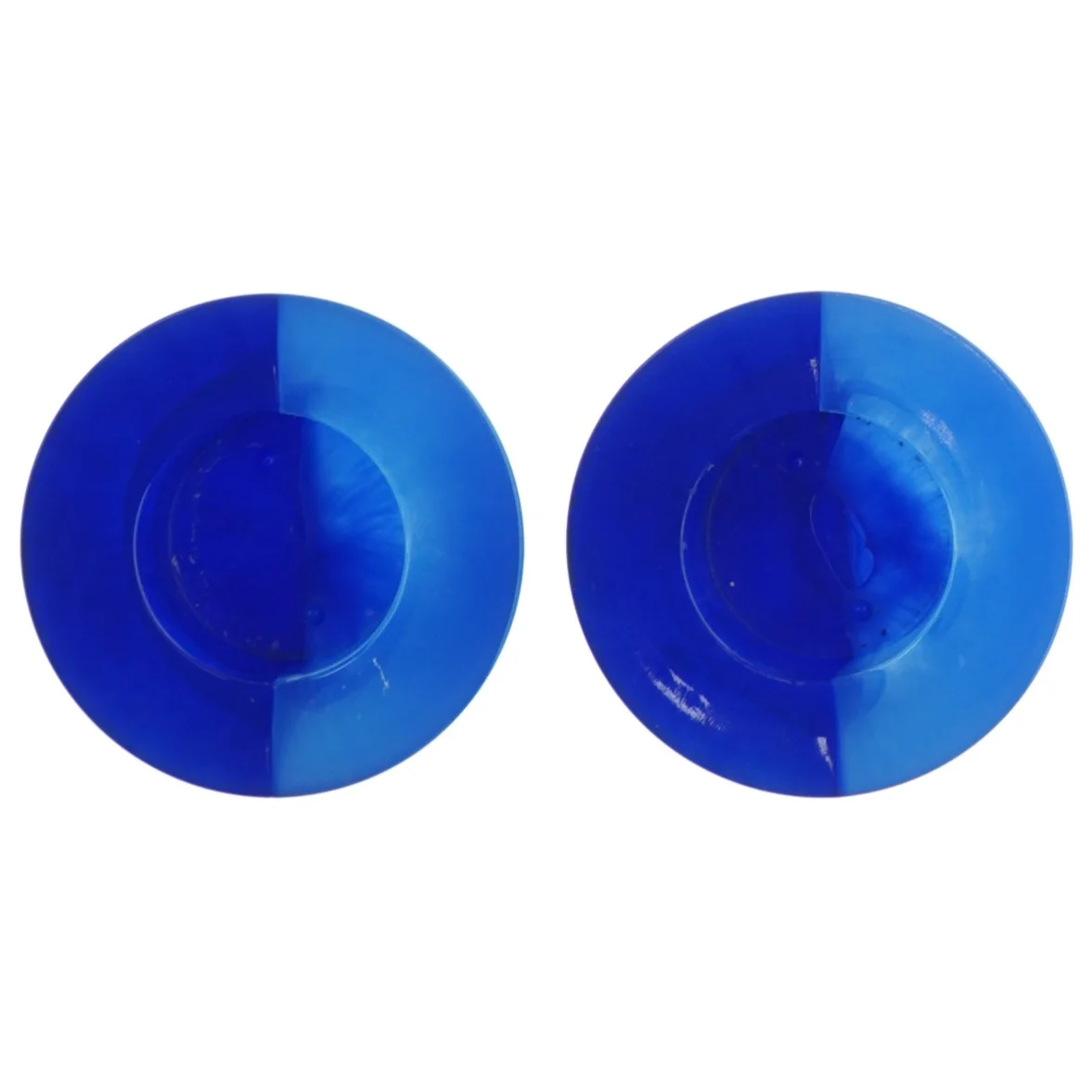 Blå lysestager fra Bülow (str. Ø. 8 cm)