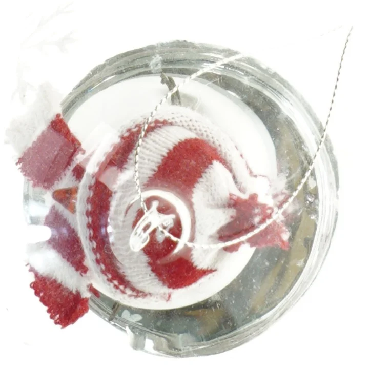 LED snekugle med snefnugmotiv og sneemand  (str. Ø 12 cm)