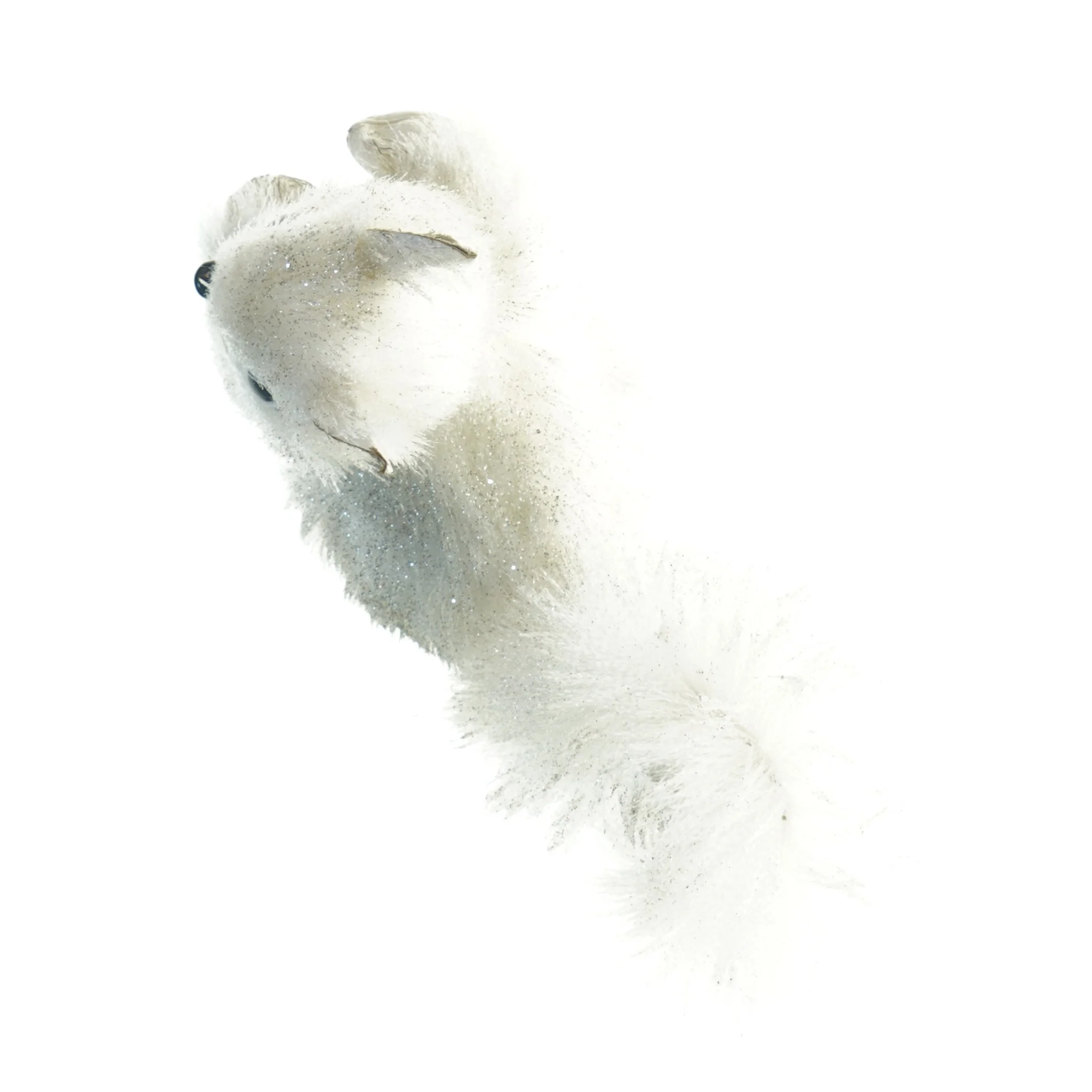 Jule glitter egern figur (str. 17x17 cm)