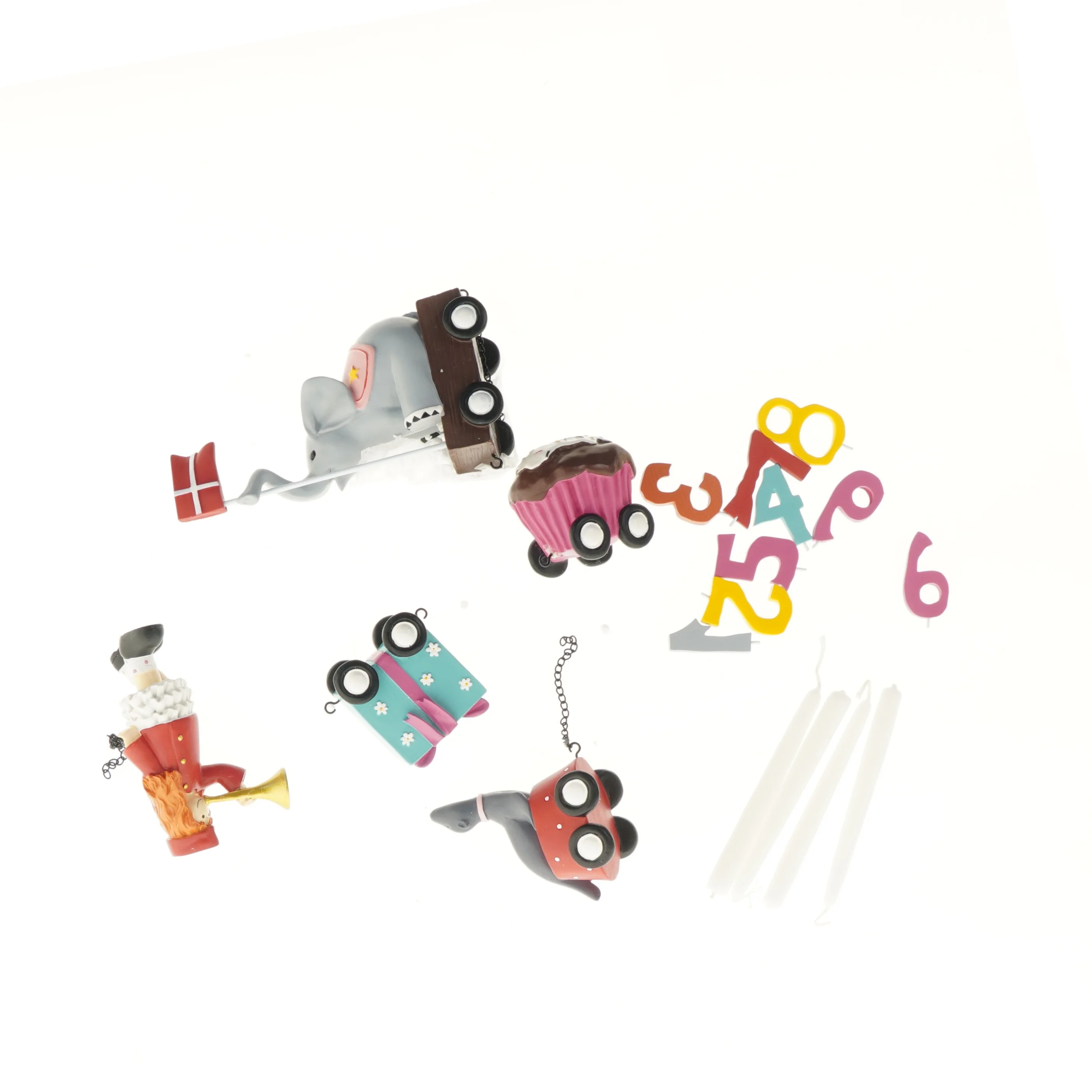 Kids by Friis fødselsdagstog med lys og tal