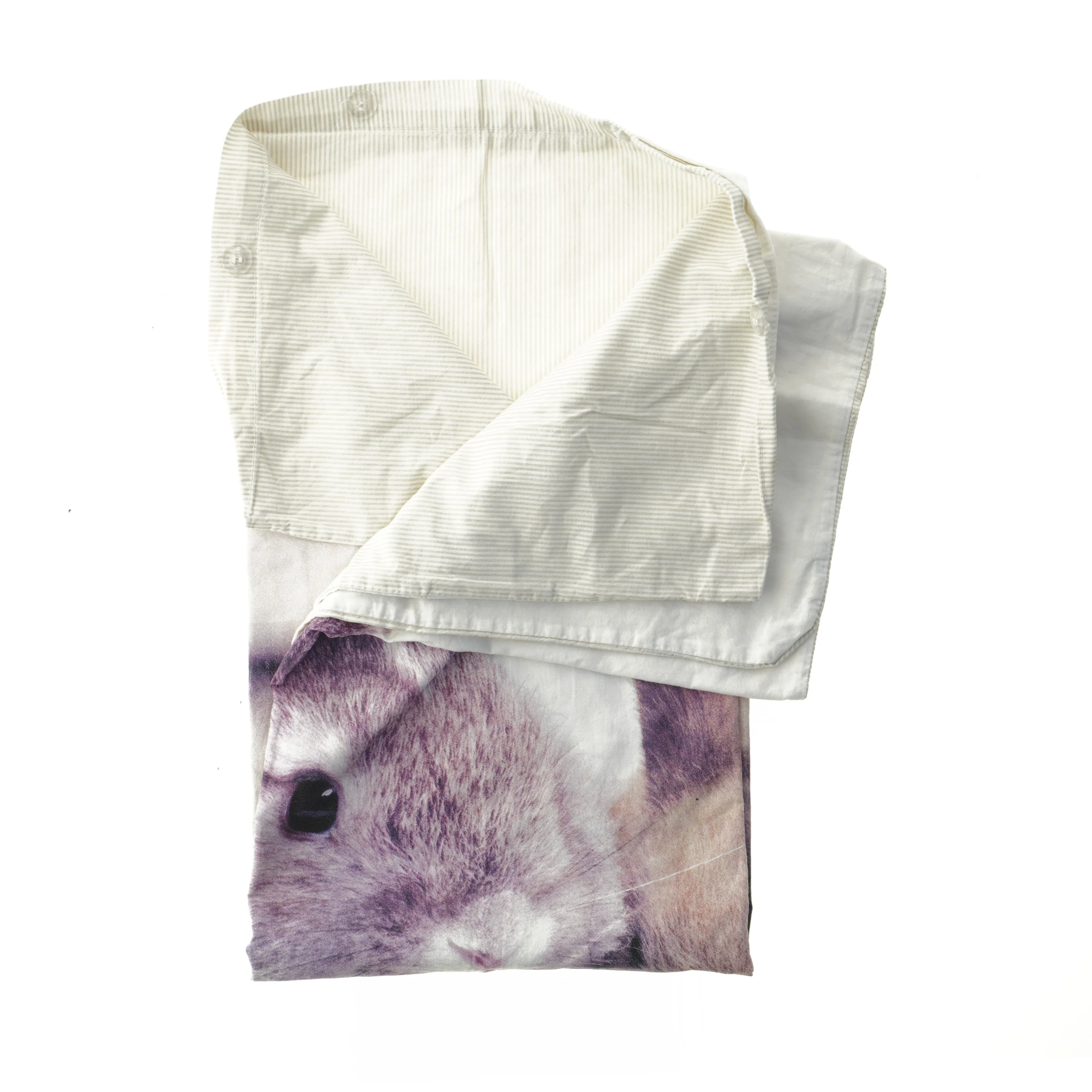 Baby dynebetræk med kaninmotiv (str. 90x70 cm)