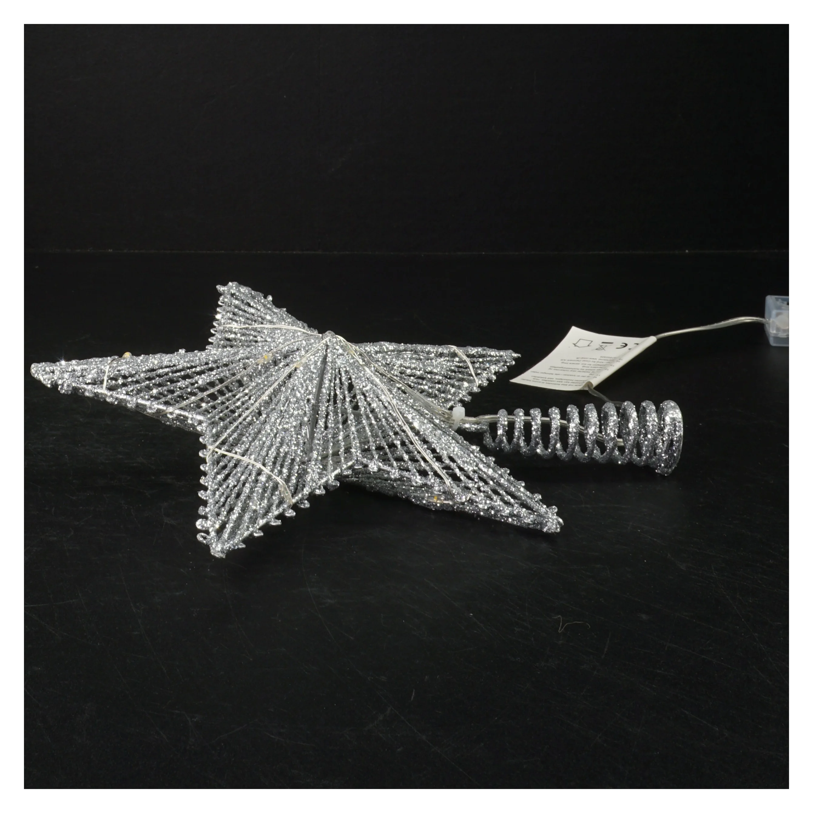 Dekorativ julestjerne med LED-lys (str. 16 x 20 cm)