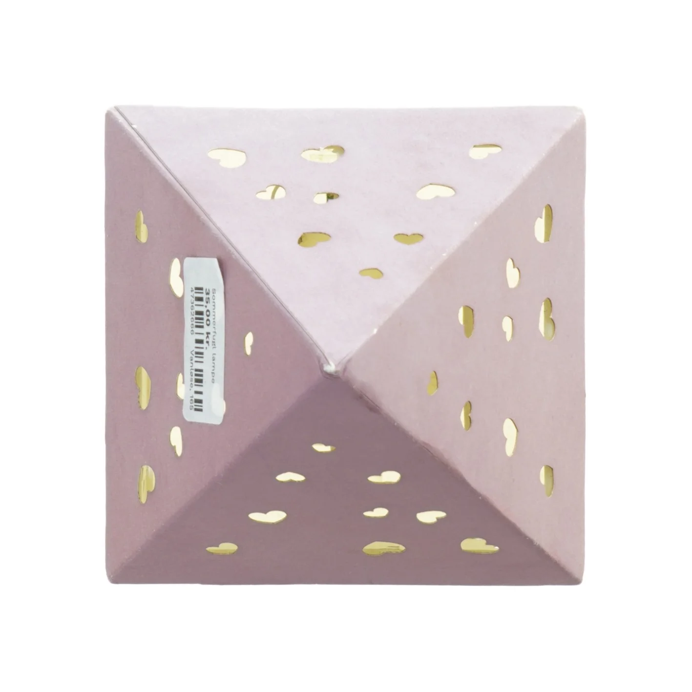 Dekorativ husformet lampe med batteri fra Nimo (str. 20x11x11 cm)