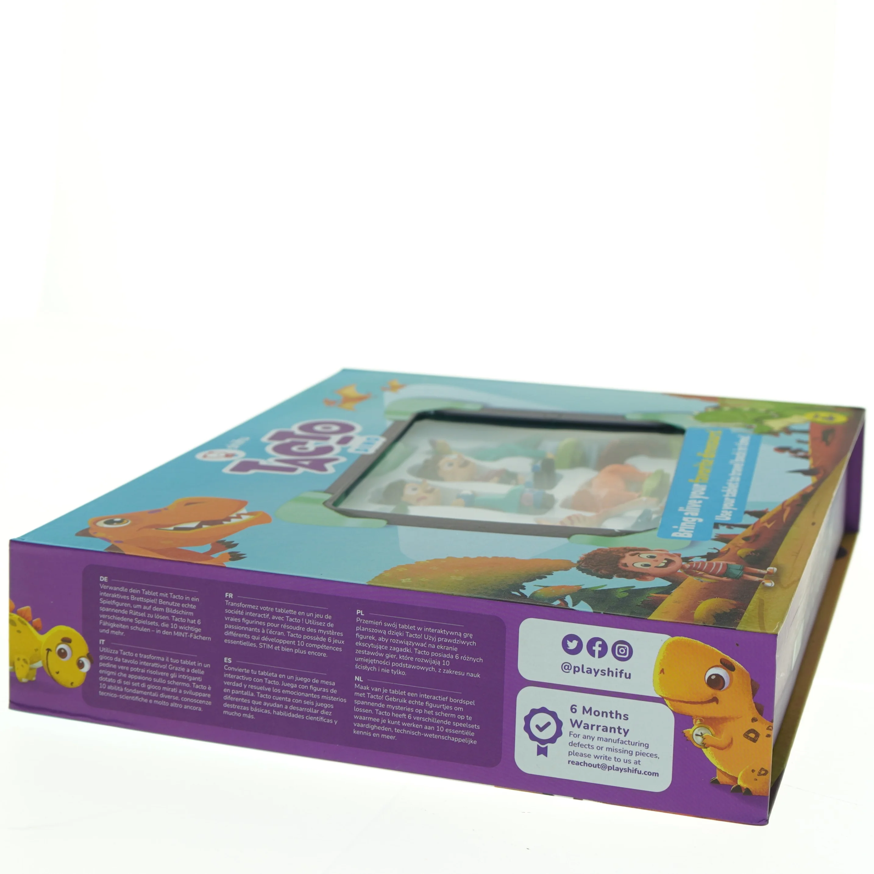 Interaktivt dinosaur spil med figurer fra Shifu (str. Kasse 31 x 26 x 6 cm)