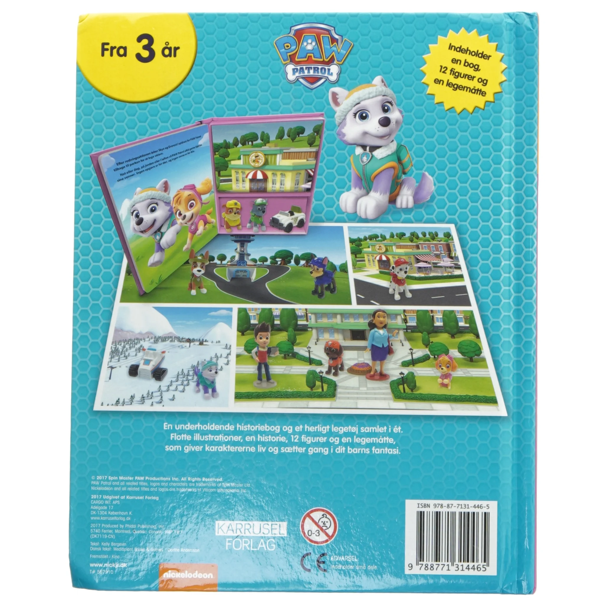 Paw Patrol legebog med figurer fra Nickelodeon (str. 25,5x20 cm)