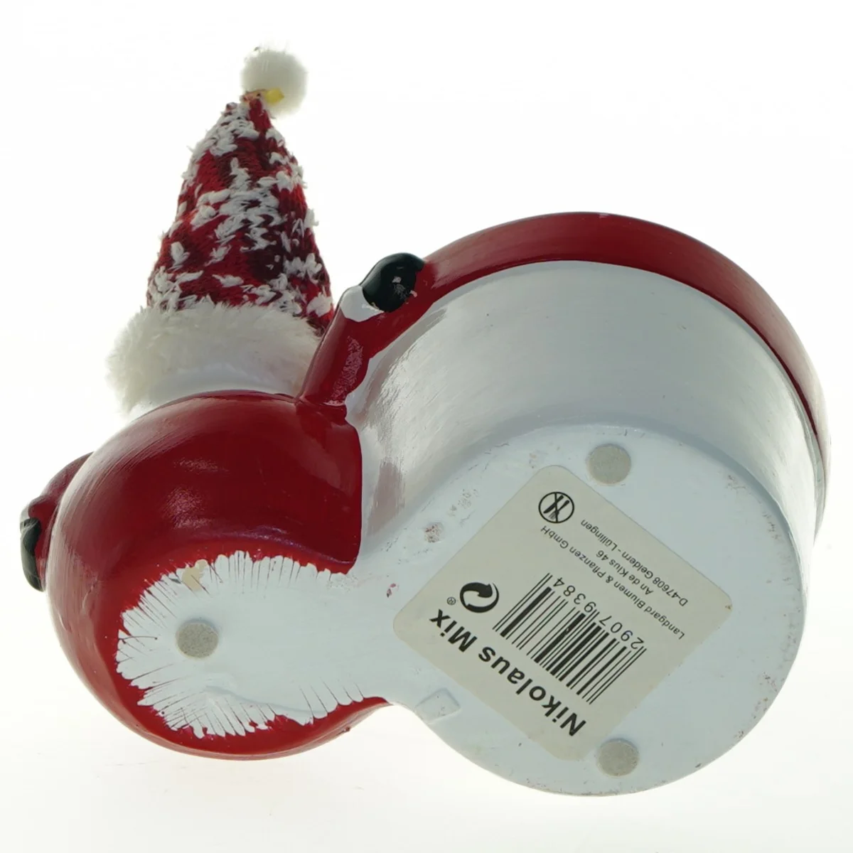 Lille jule potte med julemandsfigur fra Nikolaus Mix (str. 17x12x10 cm)