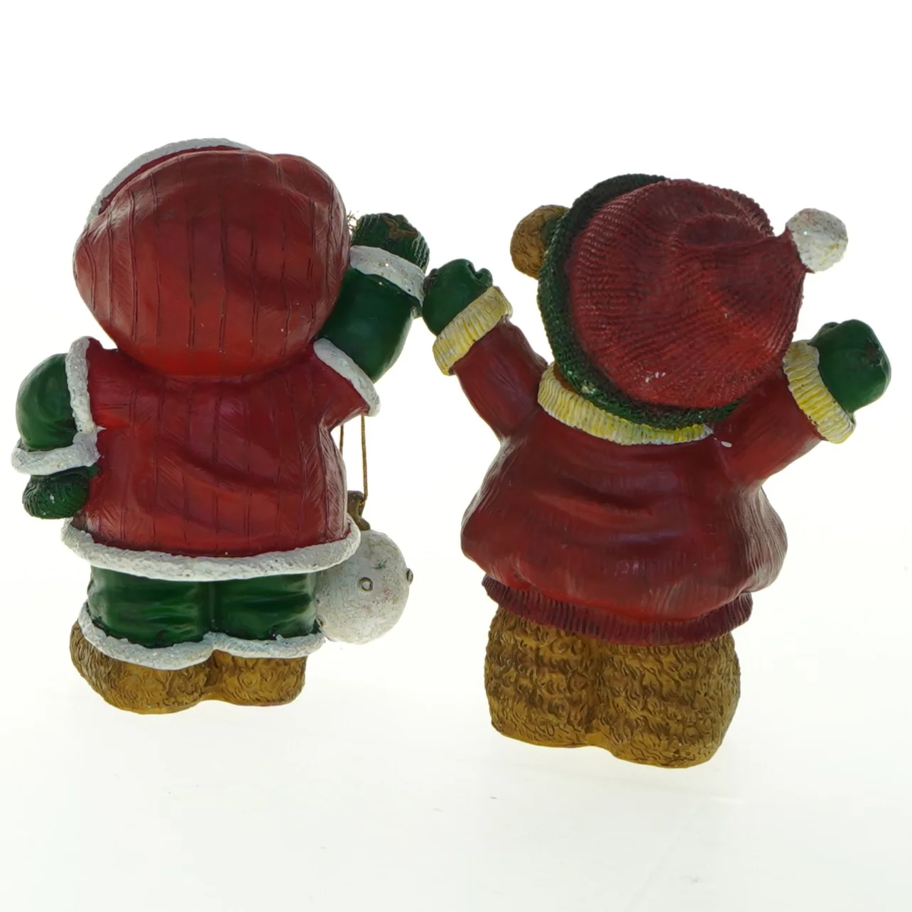 To julebjørns figurer (str. 13x10,5 cm)