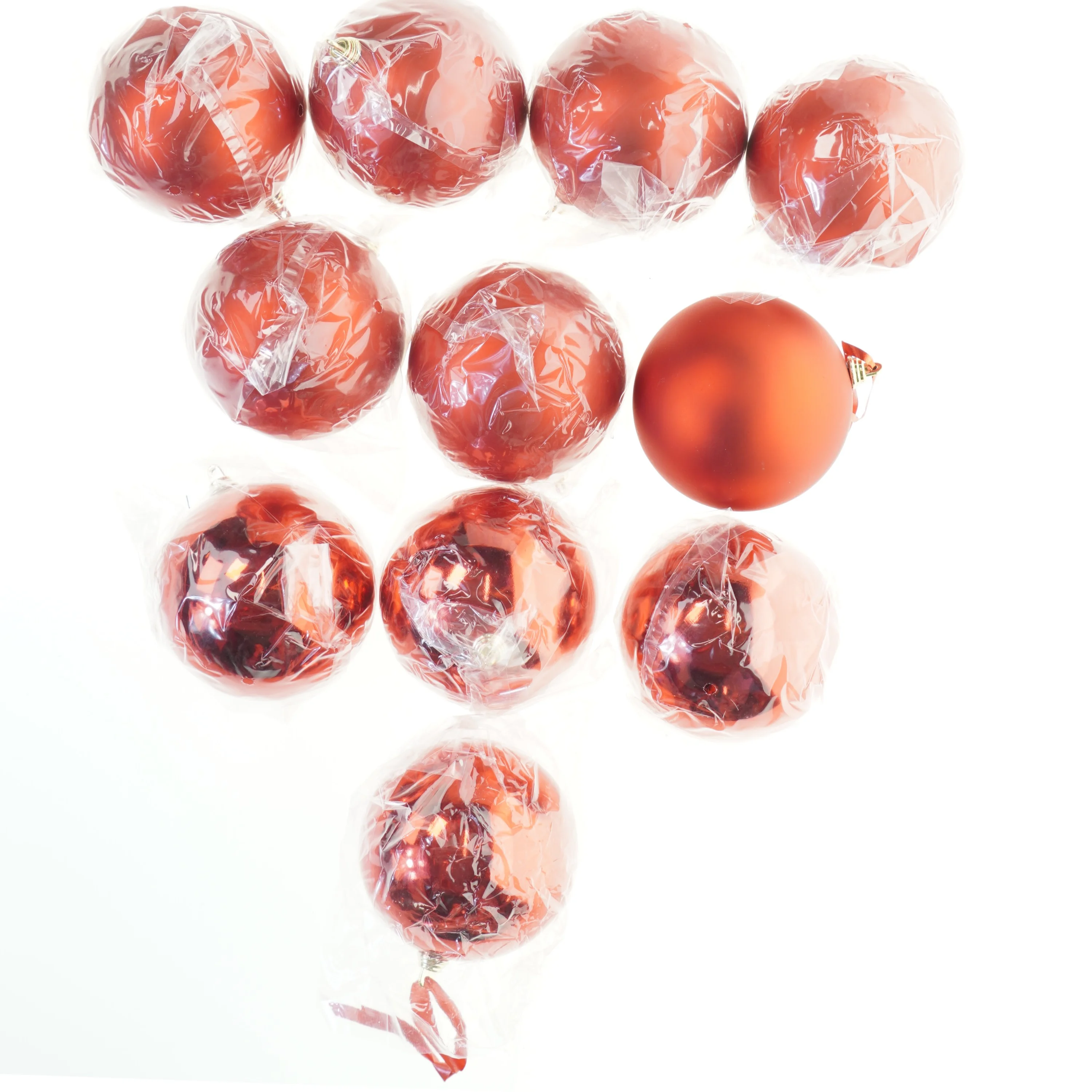 Røde julekugler (str. Ø 10 cm)