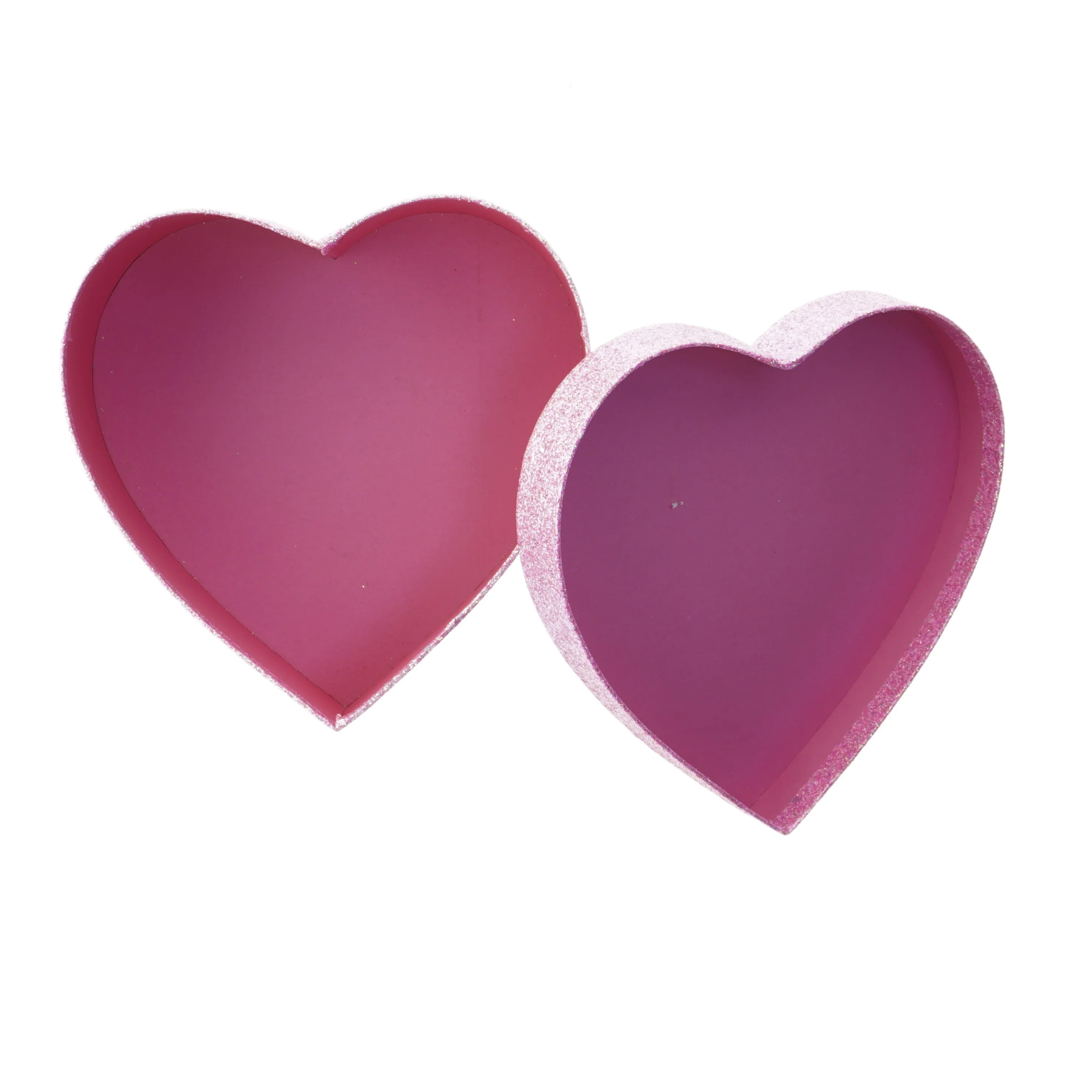 Glitrende hjerteformet gaveæske fra Flying Tiger (str. 18 cm)