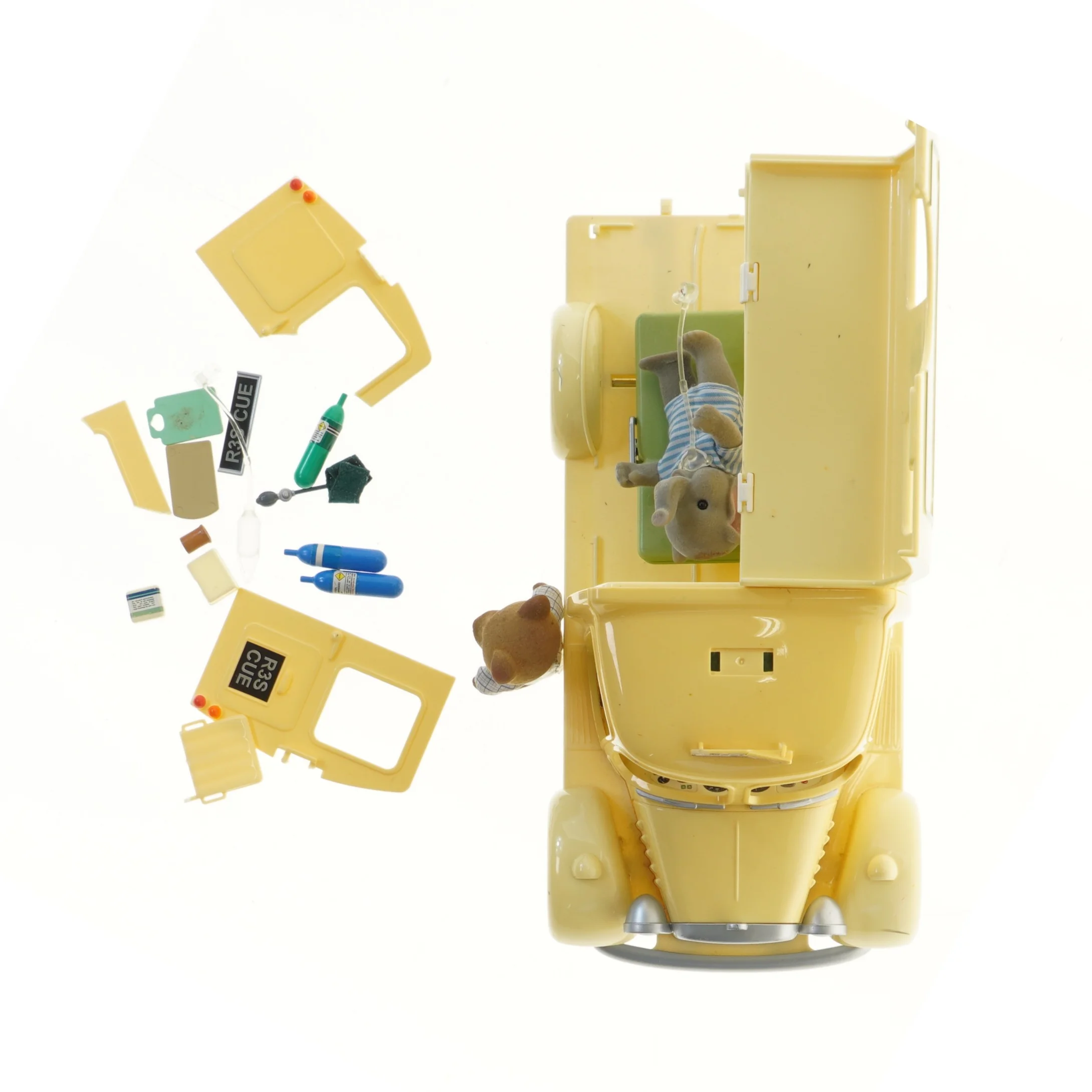 Ambulance byggesæt med figurer (str. 15x31x14,5 cm) fra sylvanian