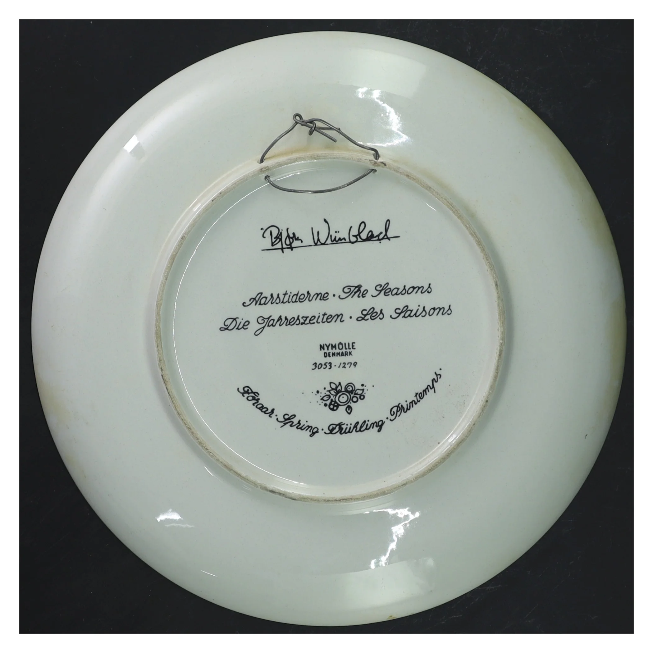  Bjørn Wiinblad platte  (str. Ø 22 cm)